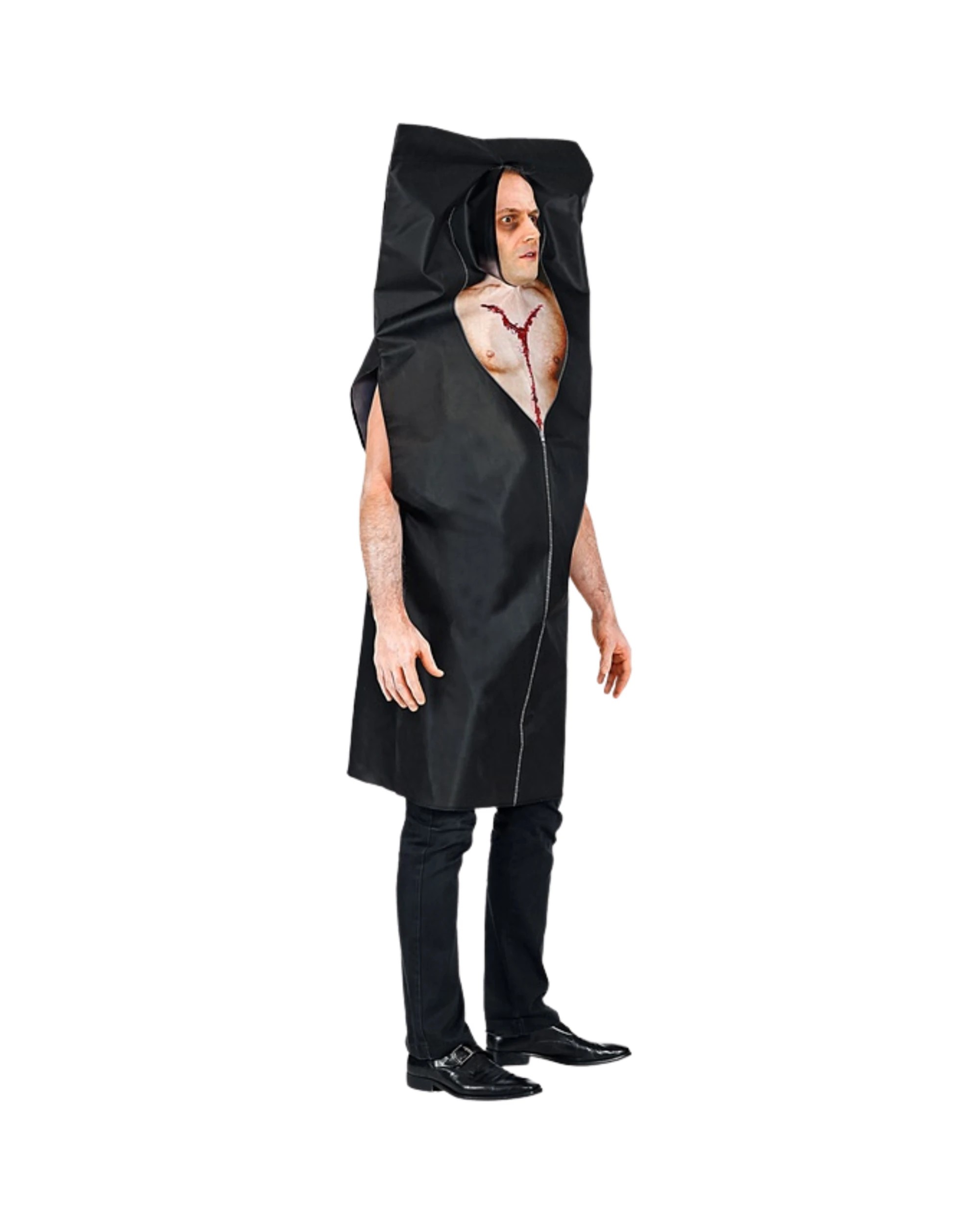 2 Tomfoolery Body Bag Adult Costume One Size L XL - L-XL - Black, 2 of 5