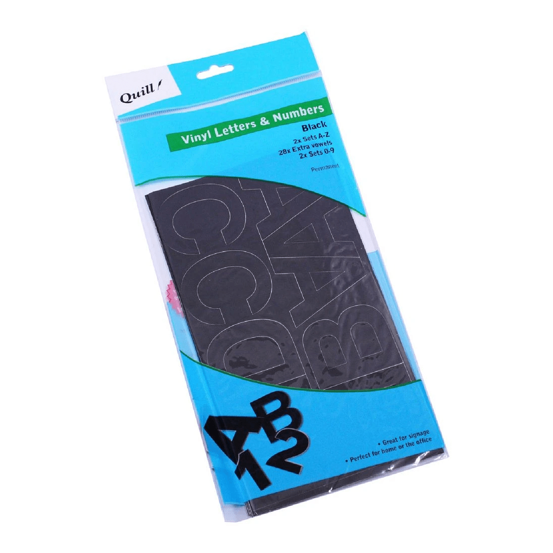 1 Quill Poster Board Vinyl Stickers Black 100 Pack, 1 of 1