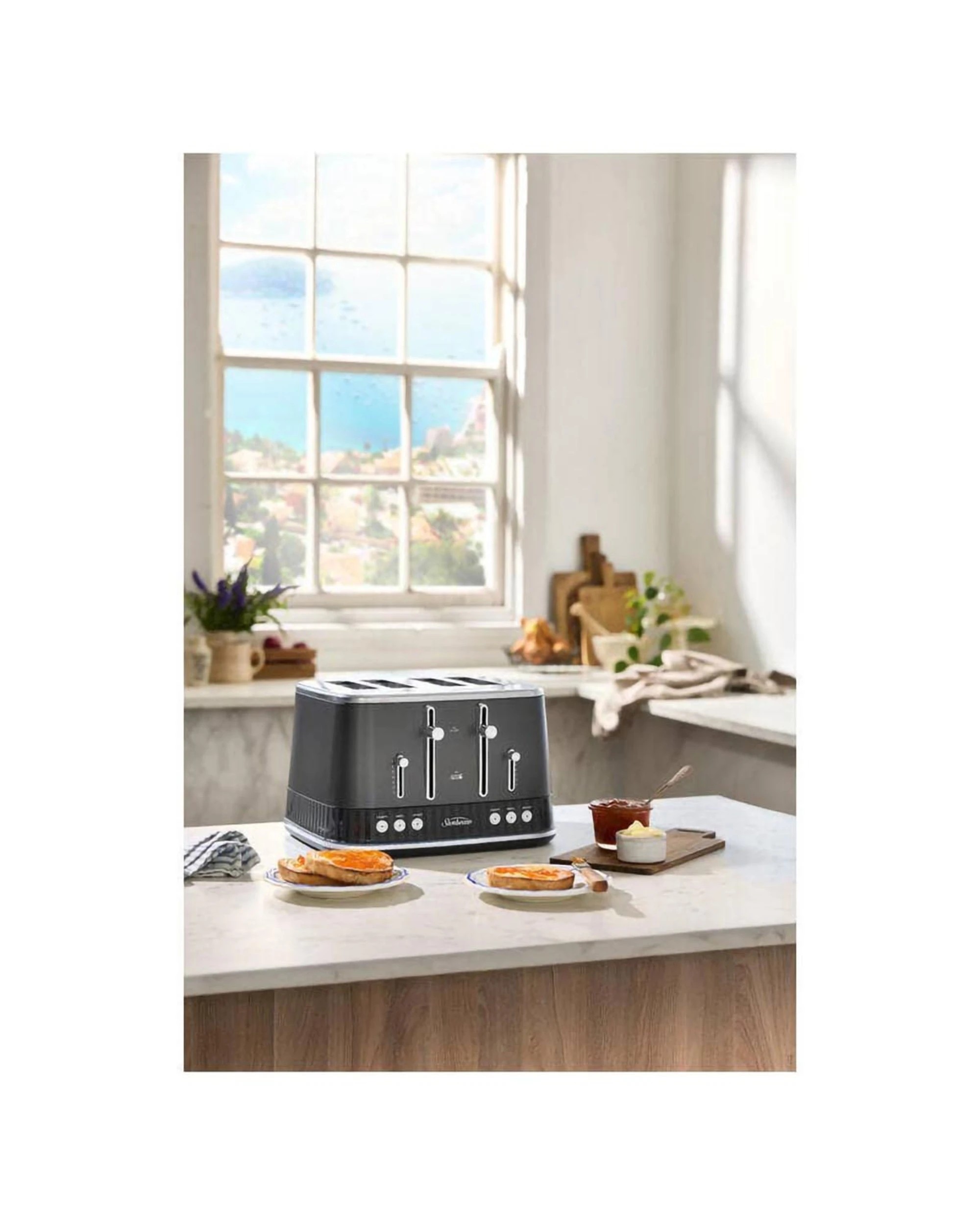 3 Sunbeam French Riviera Collection 4 Slice Toaster - Graphite, 3 of 3