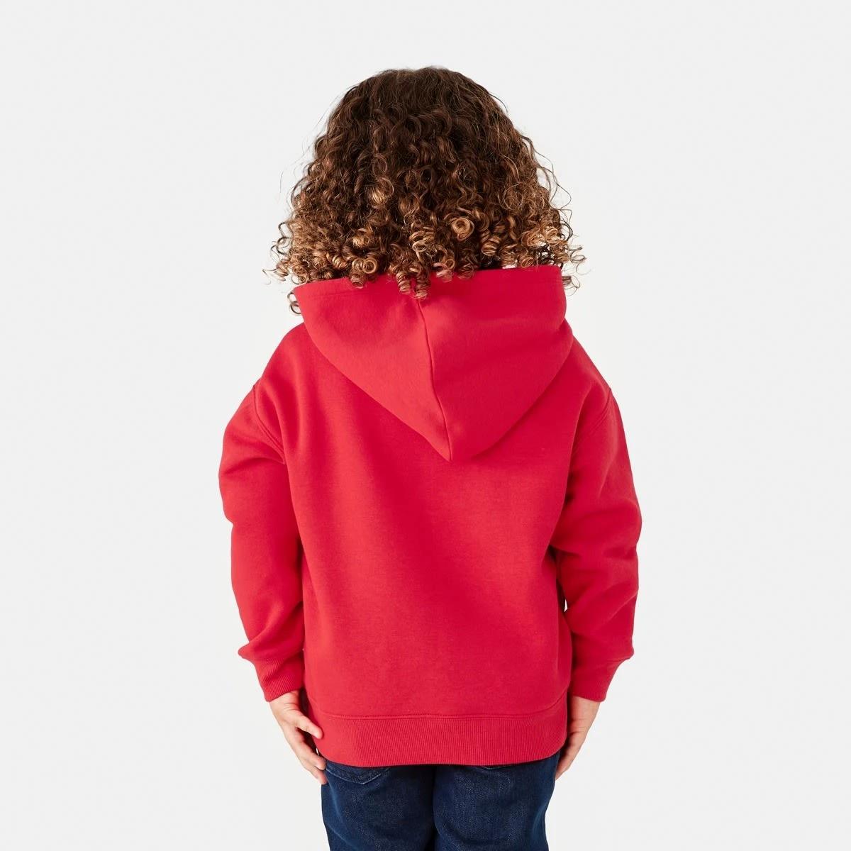 2 Print Hoodie Red Varsty, 2 of 8