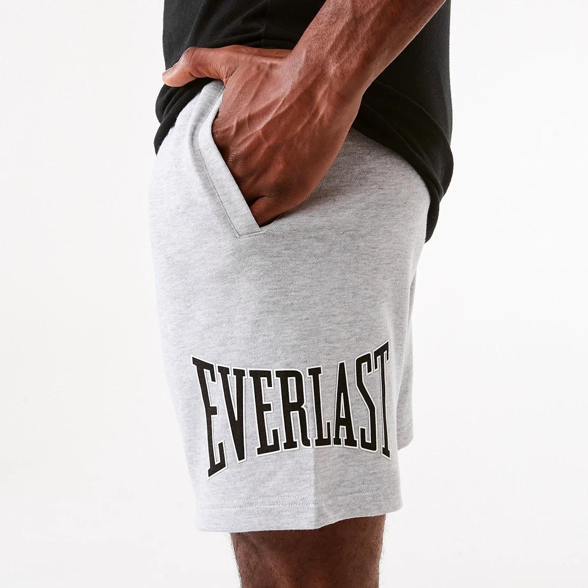 1 Everlast Mens French Terry Shorts Grey Marl, 1 of 7