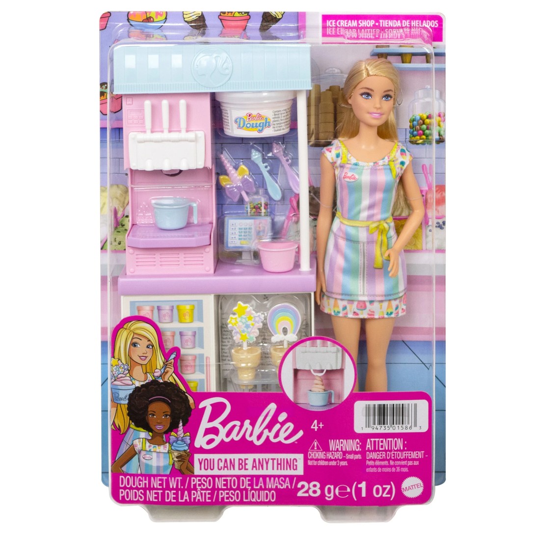 1 Barbie You Can Be Anything Ice Cream Shop Playset, 1 of 6