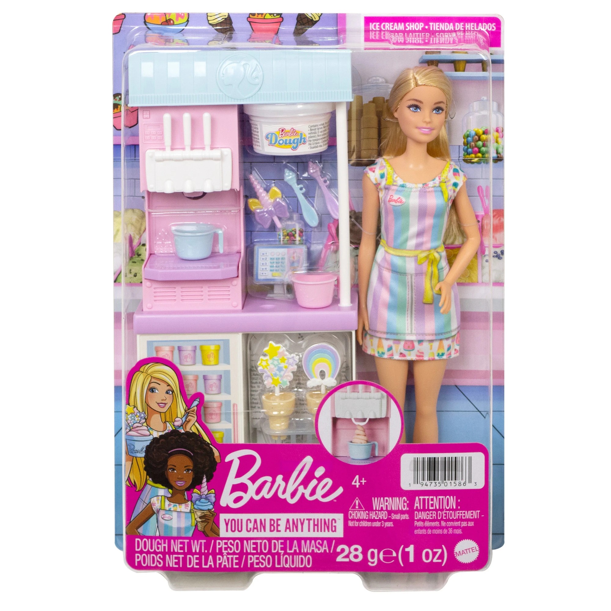 1 Barbie You Can Be Anything Ice Cream Shop Playset, 1 of 6