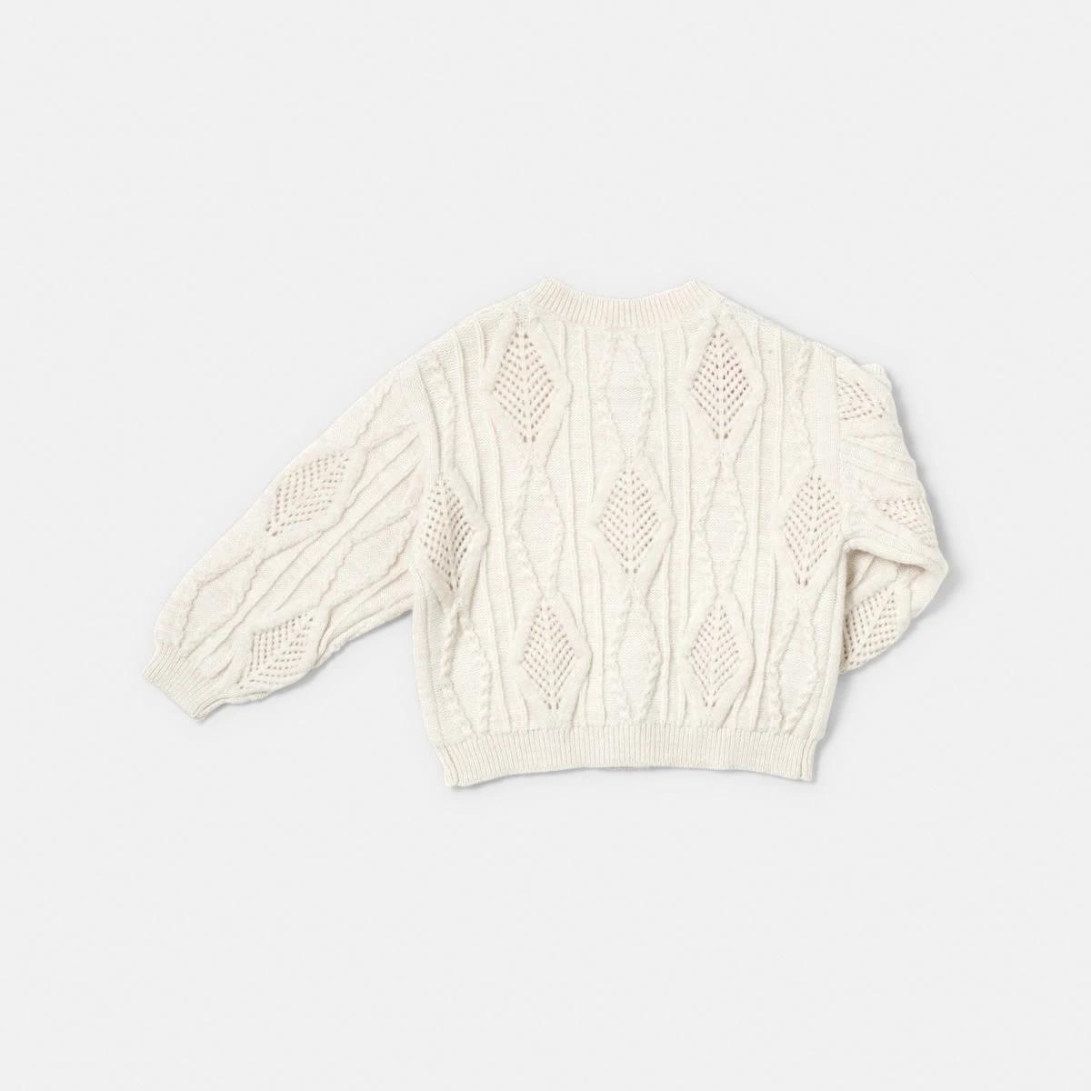 9 Oversized Cardigan Crm Marle, 9 of 9