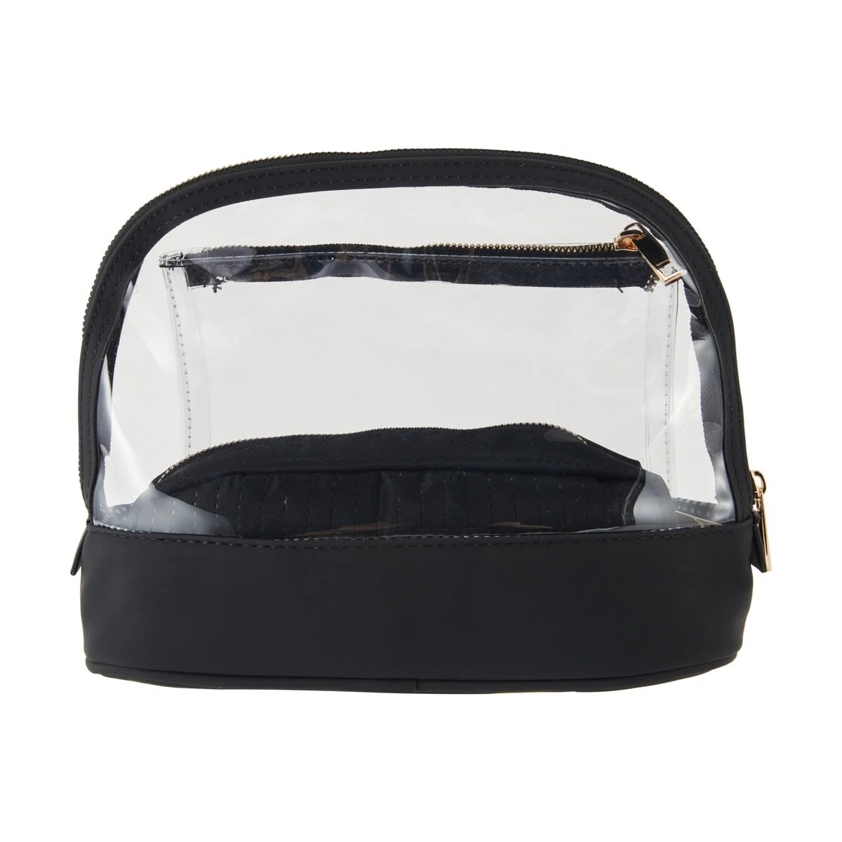 1 OXX Cosmetics 3 Piece Makeup Bag Set - Black, 1 of 6