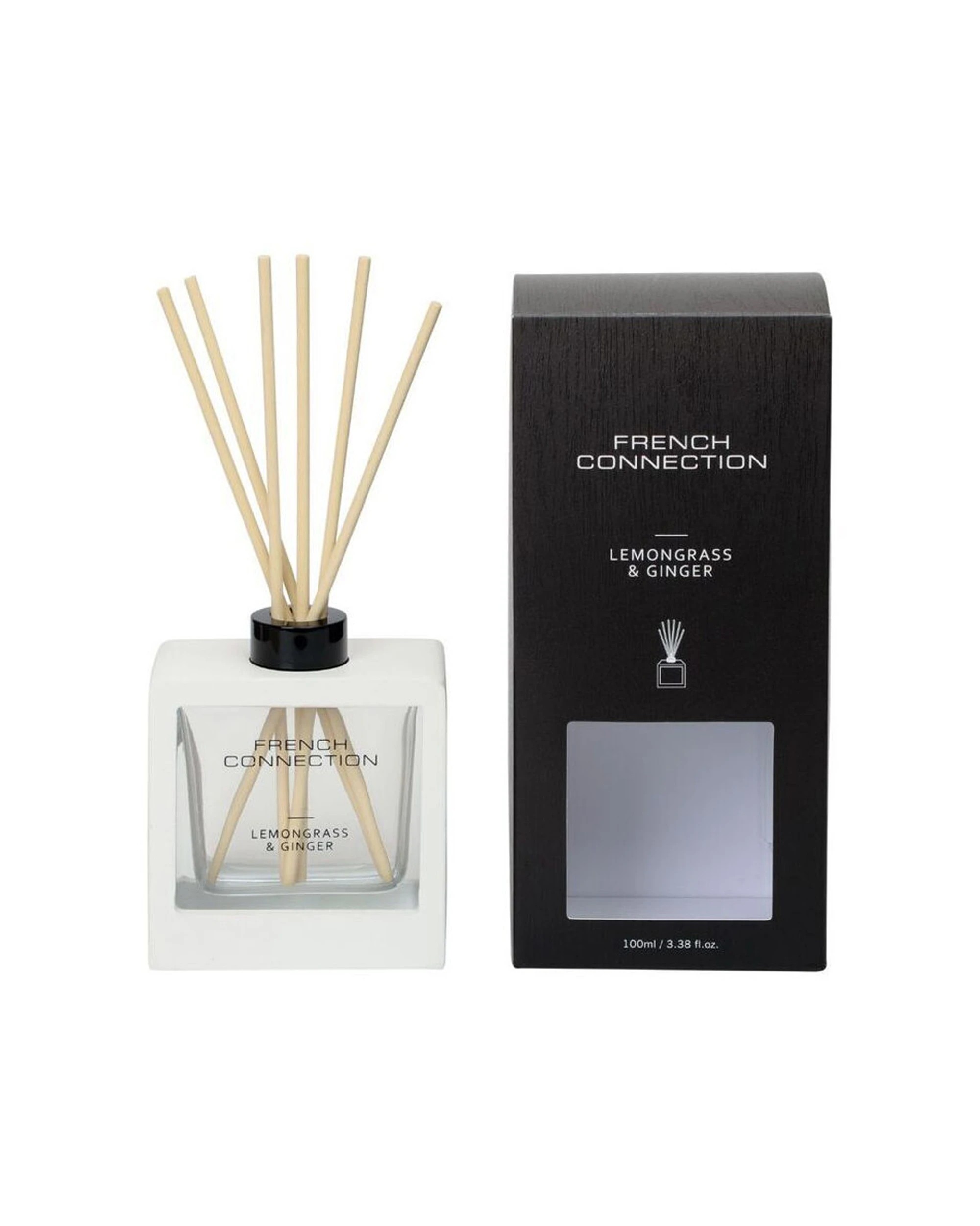 2 French Connection Lemongrass & Ginger Signature Liquid Diffuser 100ml - Multi, 2 of 3