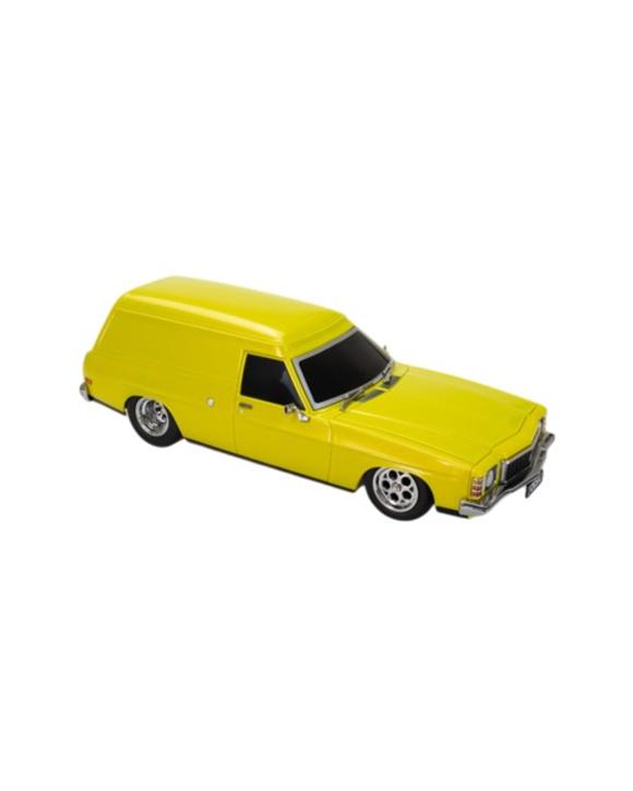DDA Spectra Rides Holden HJ Custom Panel Van Yellow Plastic Light Up 1:24 Scale Vehicle - Yellow