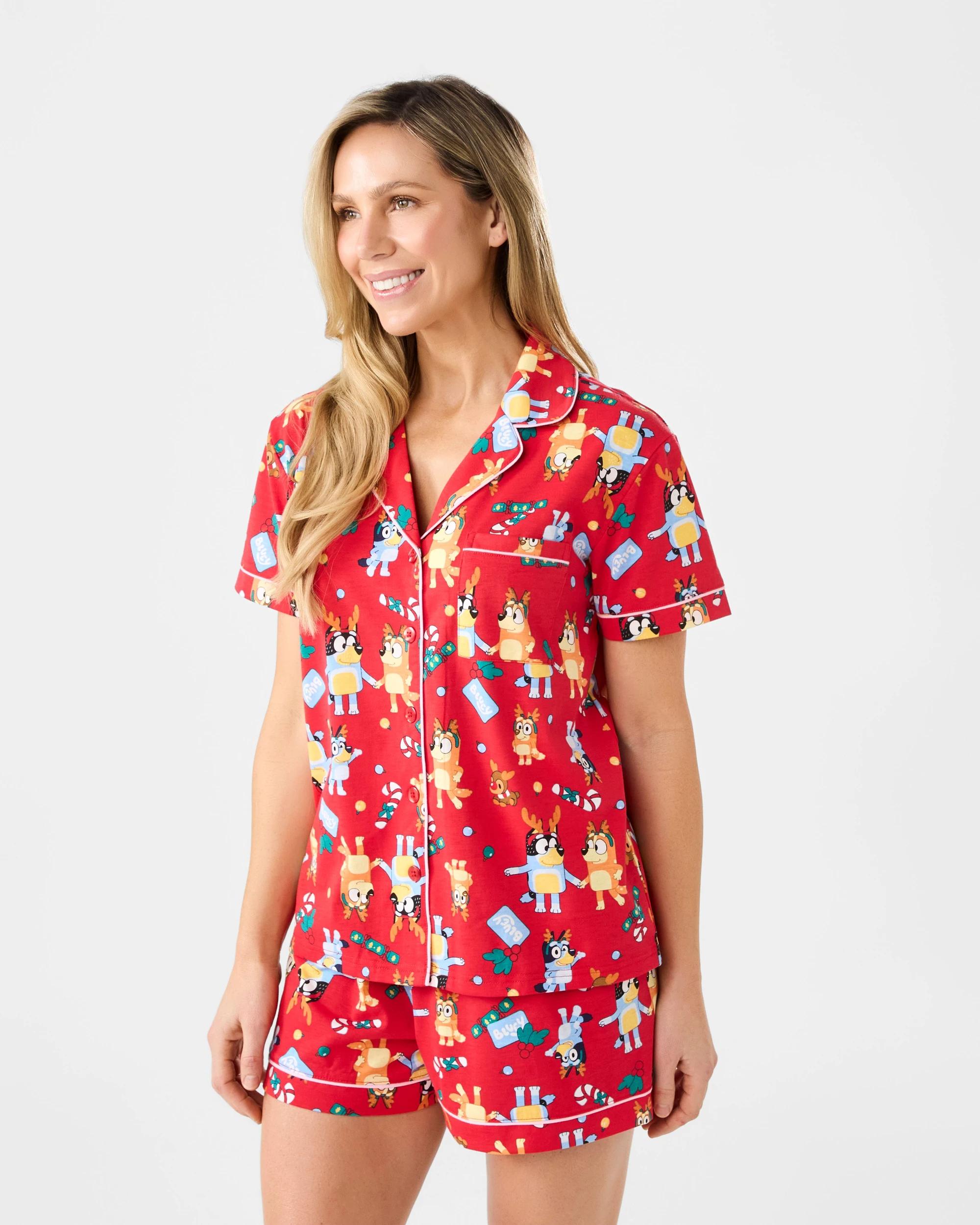 3 Family Matching Christmas Bluey Womens Pyjama Set Xmas Bluey, 3 of 10