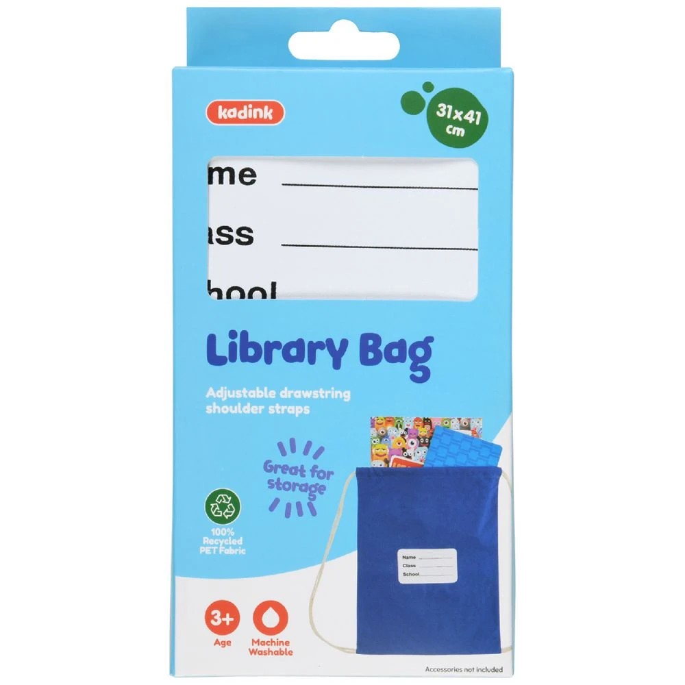 1 Kadink Library Bag Blue, 1 of 3