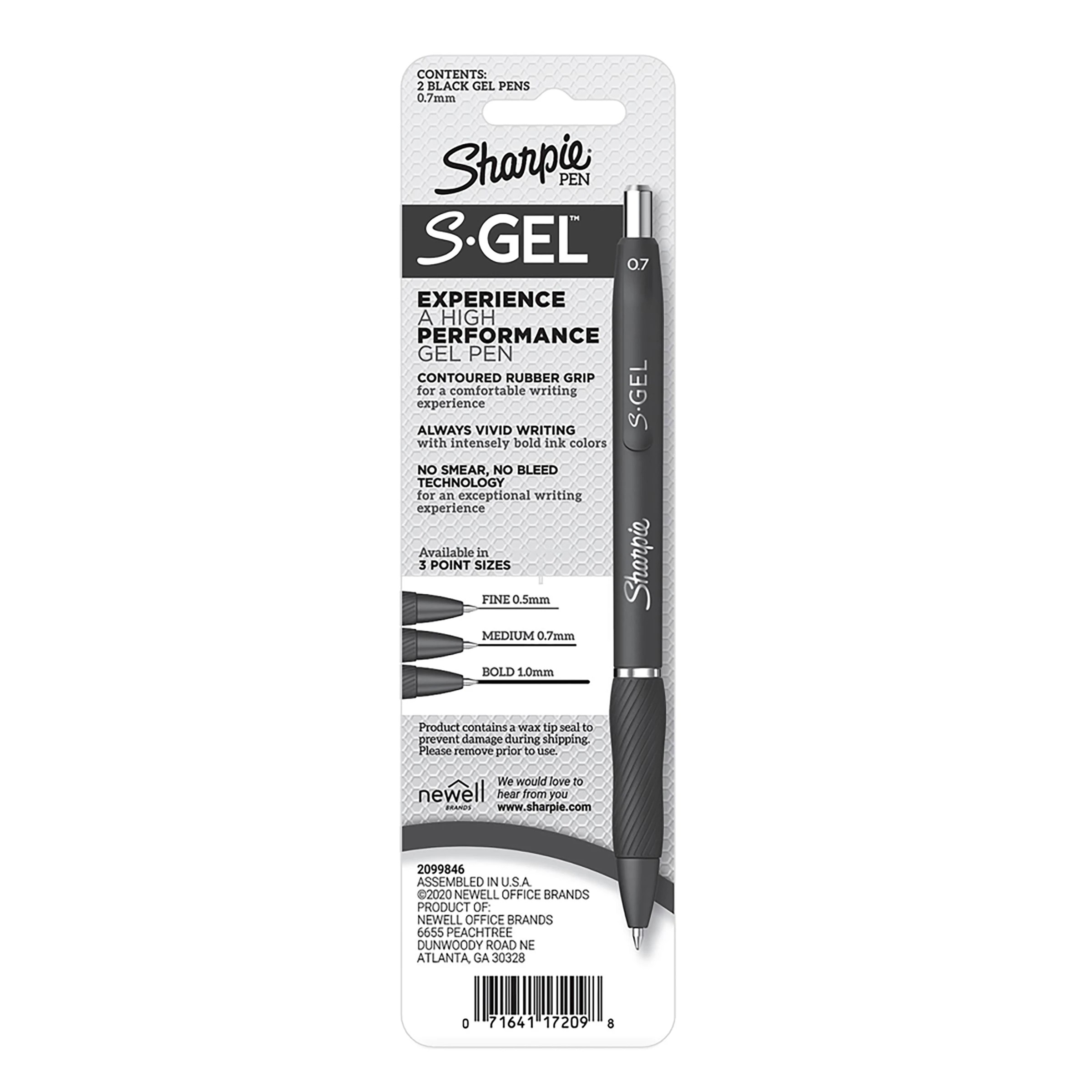 4 2 Pack Sharpie Retractable 0.7mm Gel Pen - Black, 4 of 10