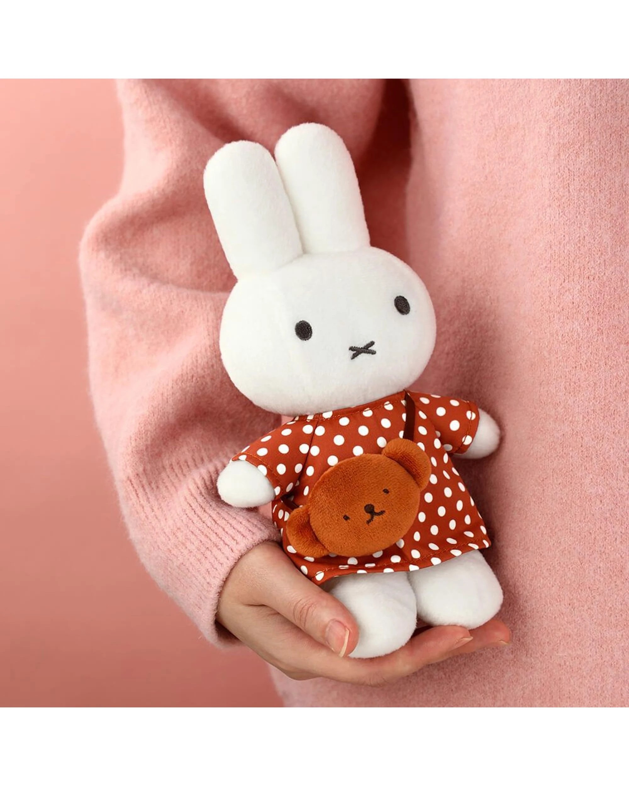 5 Miffy Polka Dot Dress With Boris Bag 24cm Plush, 5 of 5