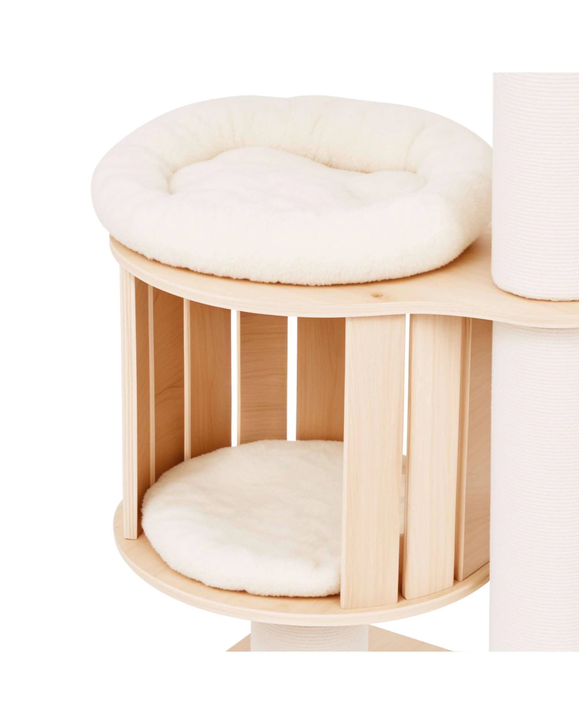 5 Advwin Cat Tree Wood Tower Scratching Floor to Ceiling, 5 of 7