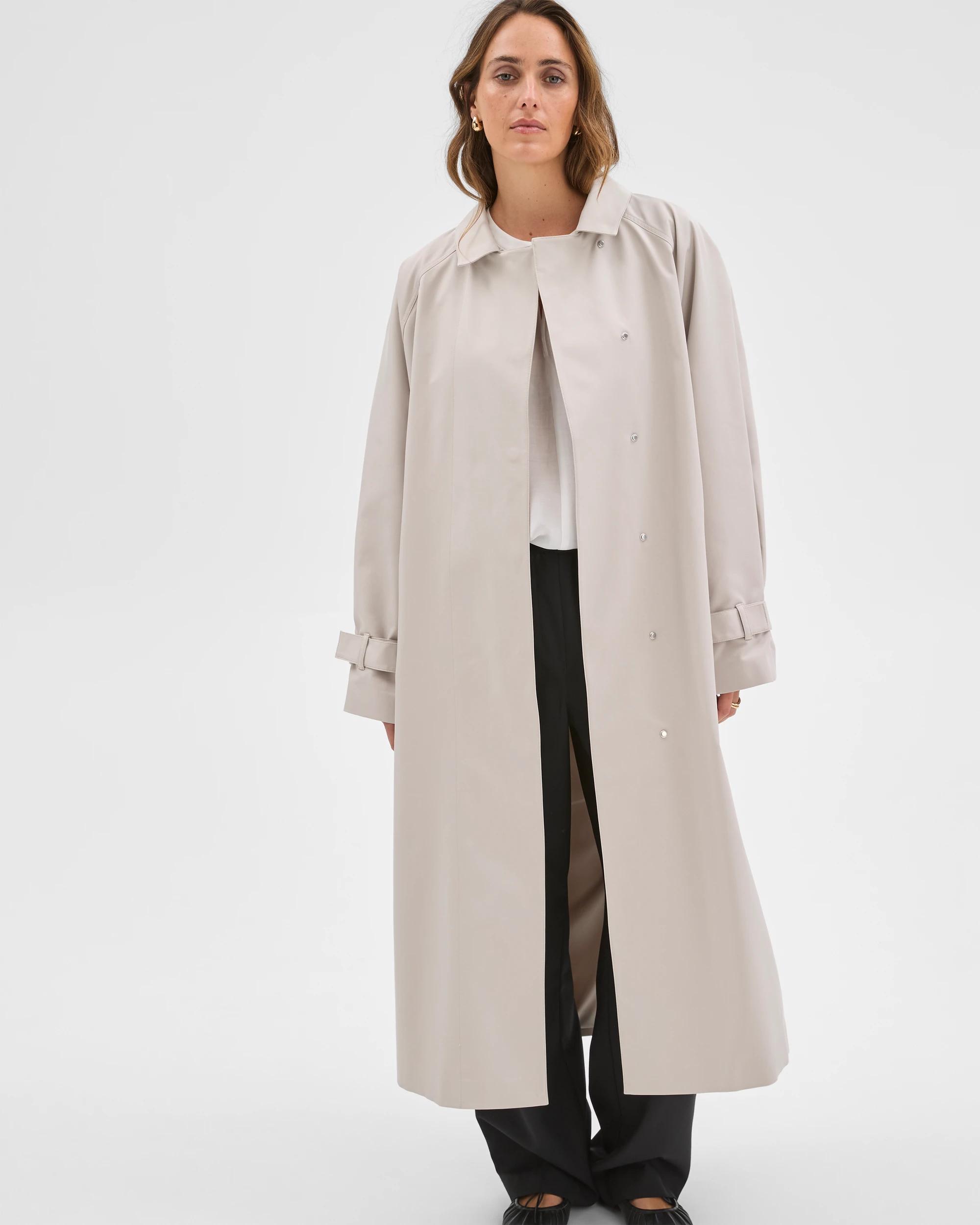 1 Preview Statement Trench Coat FOG, 1 of 7