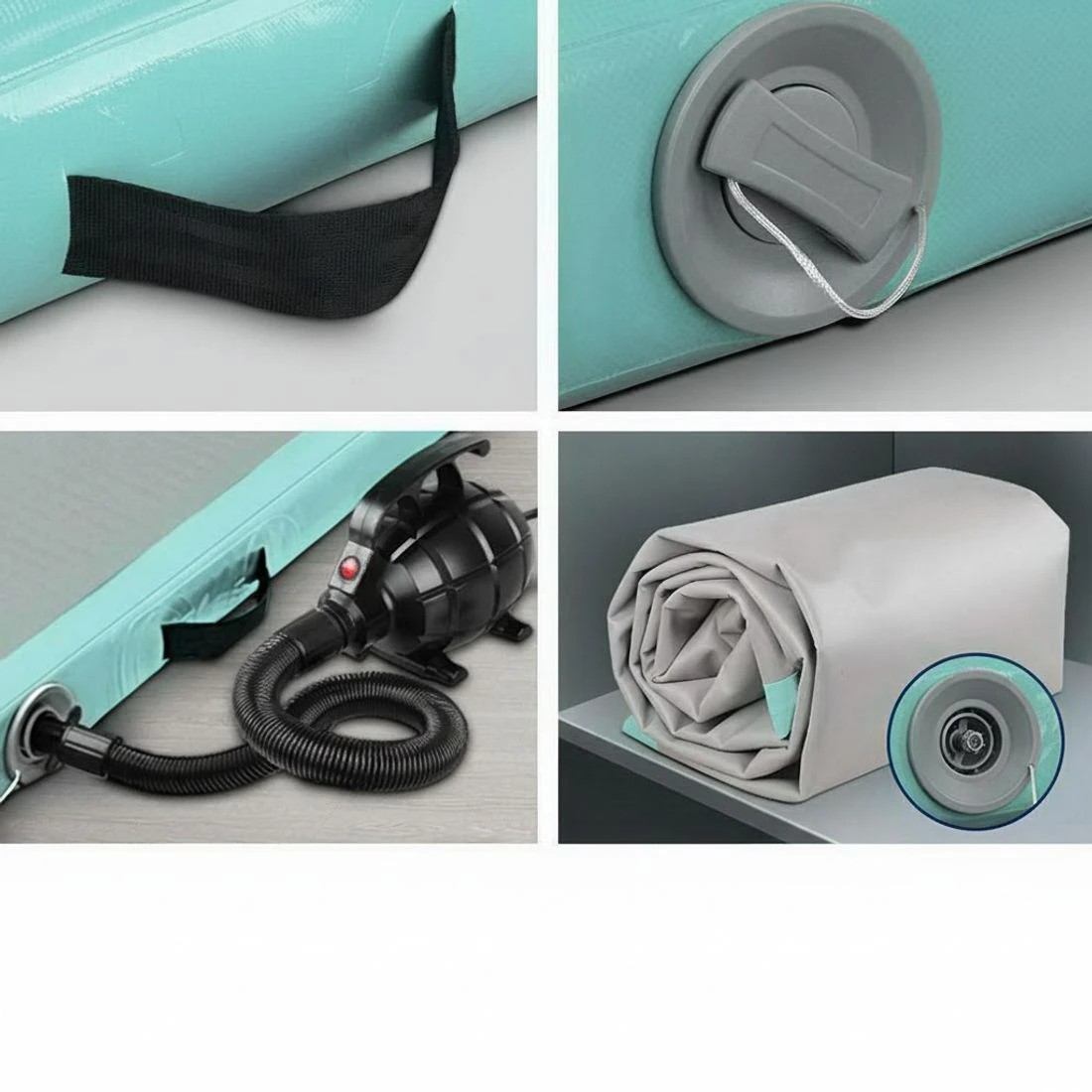 6 Everfit 4X1M Airtrack Inflatable Air Track Tumbling Mat W/Pump Floor Gymnastics - Multi, 6 of 7