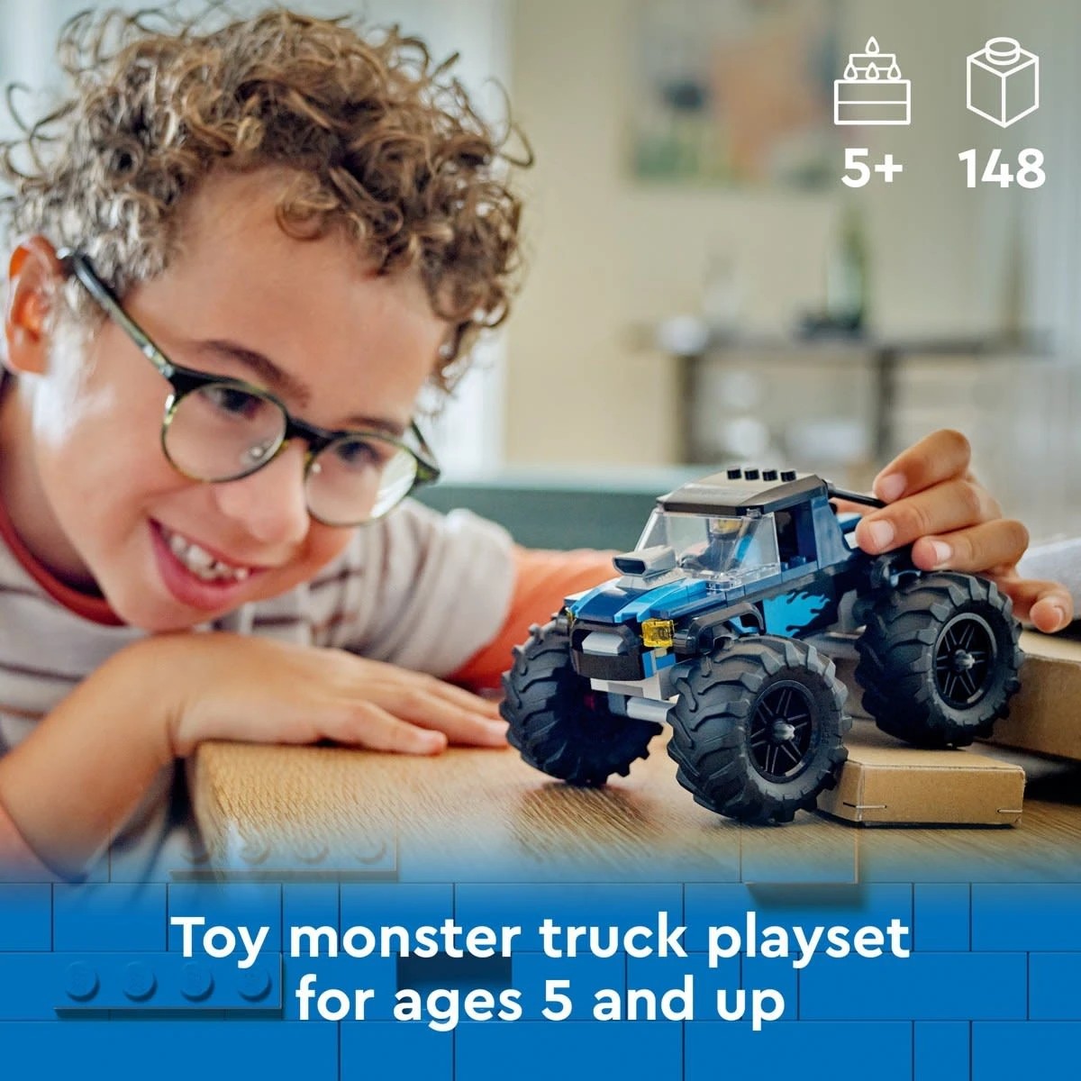 4 LEGO City Great Vehicles Blue Monster Truck 60402, 4 of 11