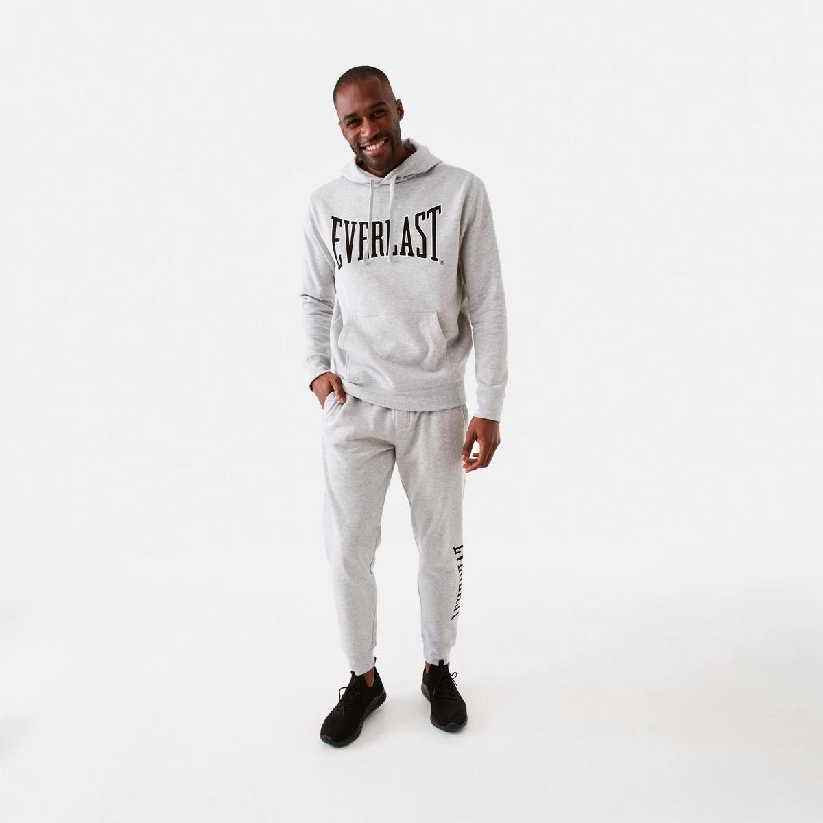 7 Everlast Mens Classic Sport Hoodie Grey Marl, 7 of 7