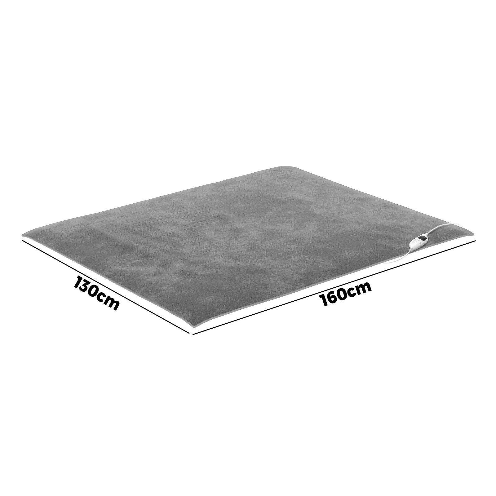 2 Bedra Bedding Electric Heated Throw Rug Washable Blanket Snuggle Flannel Winter - Single Bed - Silver, 2 of 9