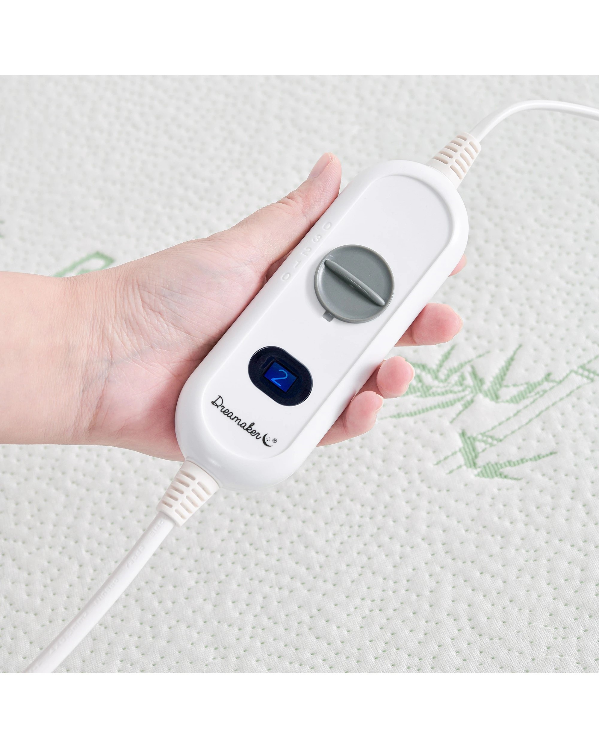 5 Dreamaker Waterproof Bamboo Electric Blanket - Queen Bed - White, 5 of 8
