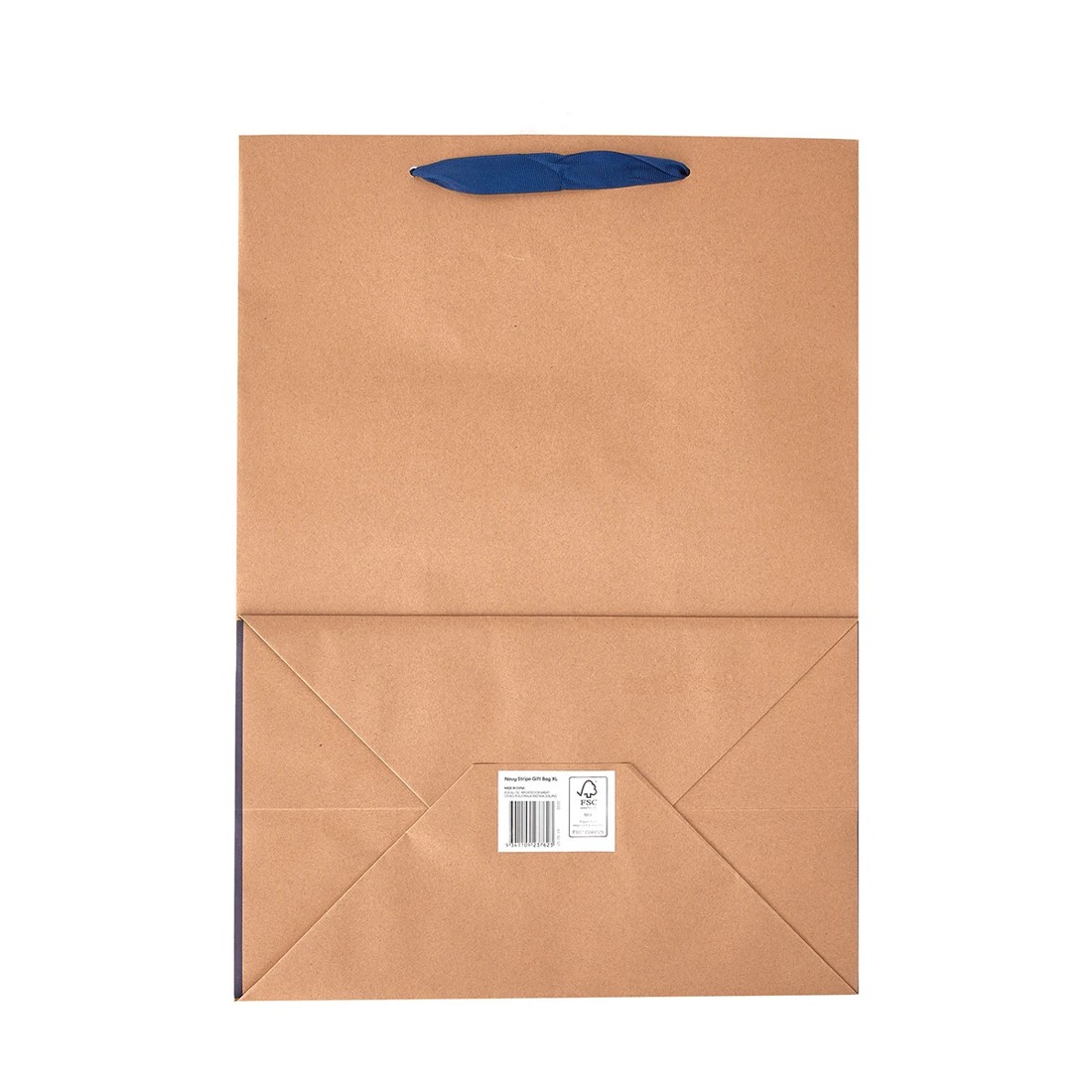 7 Navy Stripe Gift Bag - Extra Large, 7 of 7