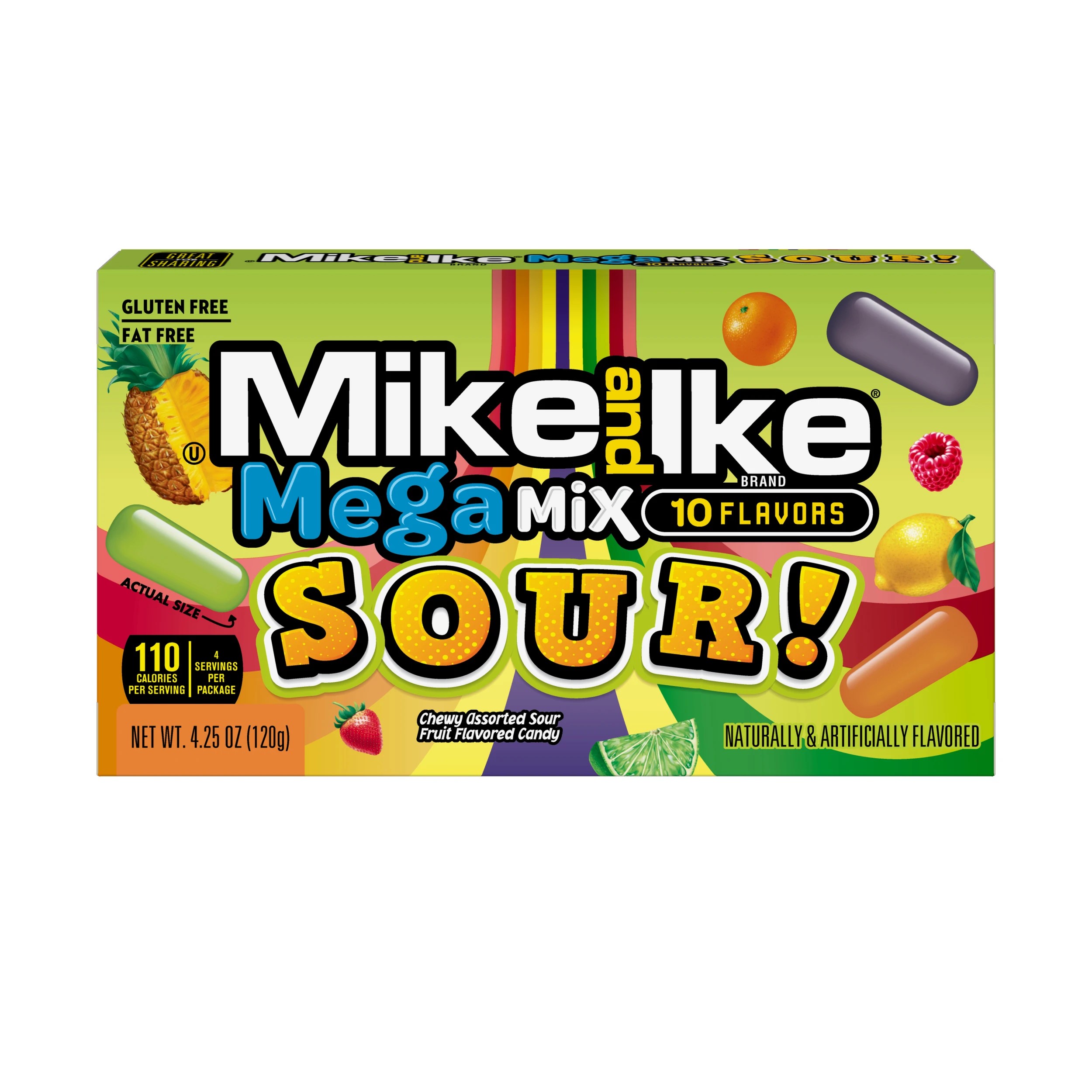 1 Mike & Ike Mega Mix Sour 120g, 1 of 1
