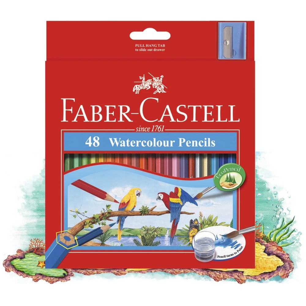 2 Faber-Castell Watercolour Hexagonal Pencils 48 Pack, 2 of 3