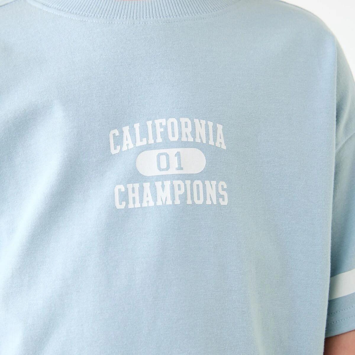 4 Short Sleeve Oversized Print T-shirt CALIFORNIA CHAMPIONS BLUE, 4 of 7
