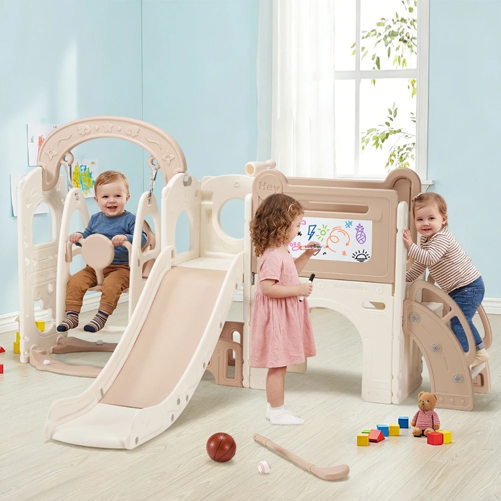 3 PlayPals 10-in-1 Toddler Swing Slide Set Sport and Art Indoor Outdoor Play Center - Multi, 3 of 3