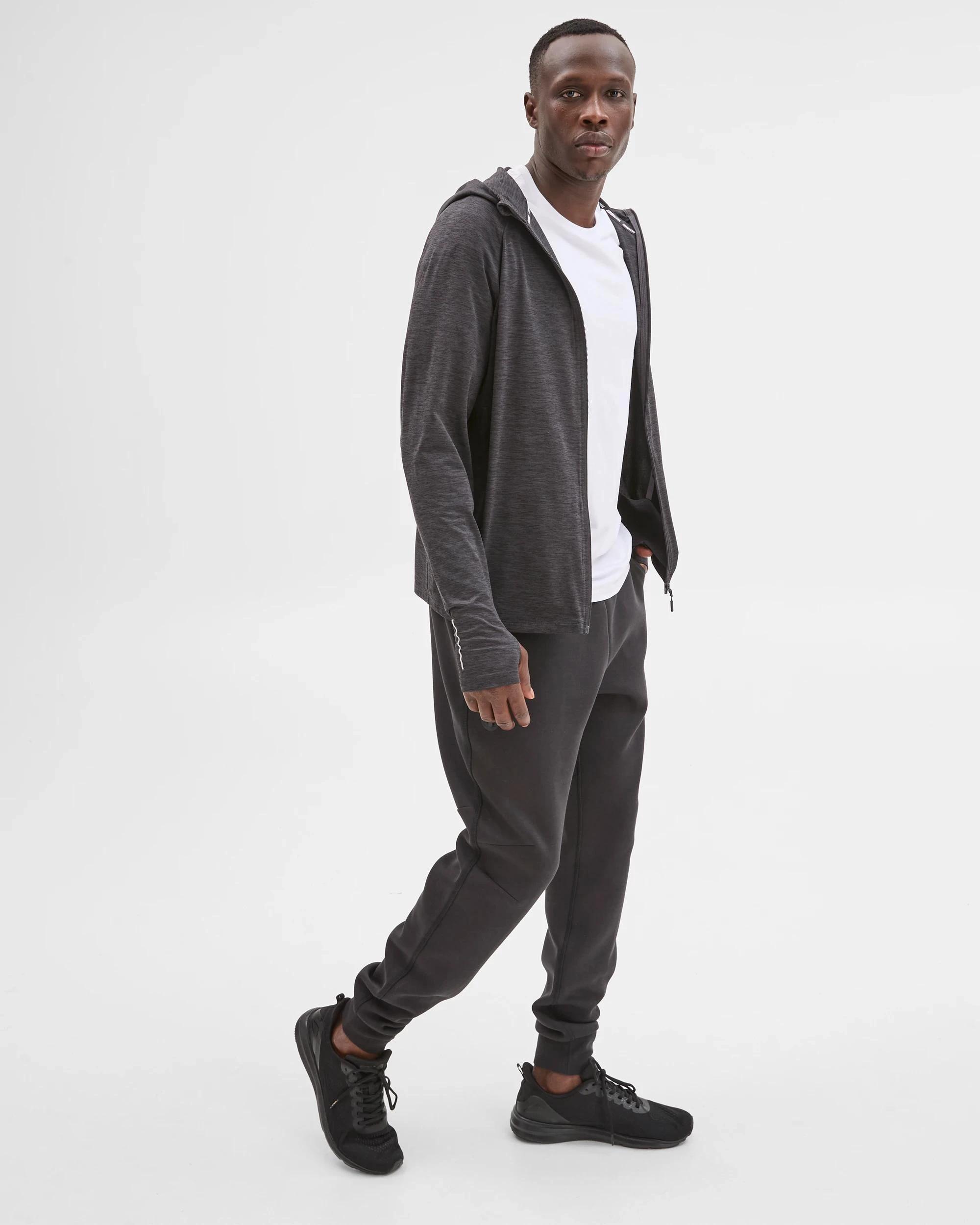 4 Target Active Panelled Zip Through Hoodie BLACK, 4 of 7