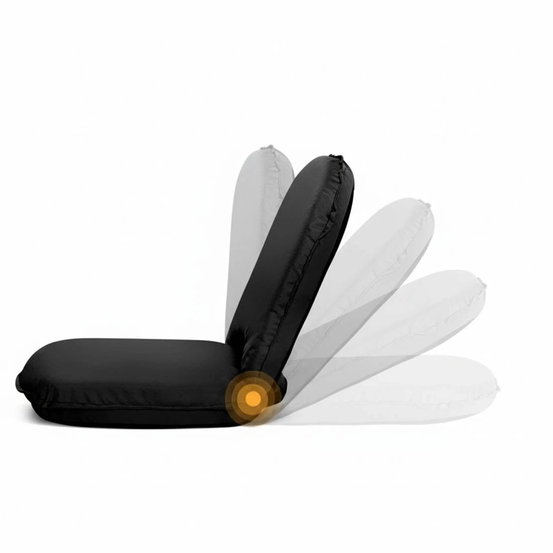 4 Artiss Floor Lounge Sofa Camping Chair - Black, 4 of 5