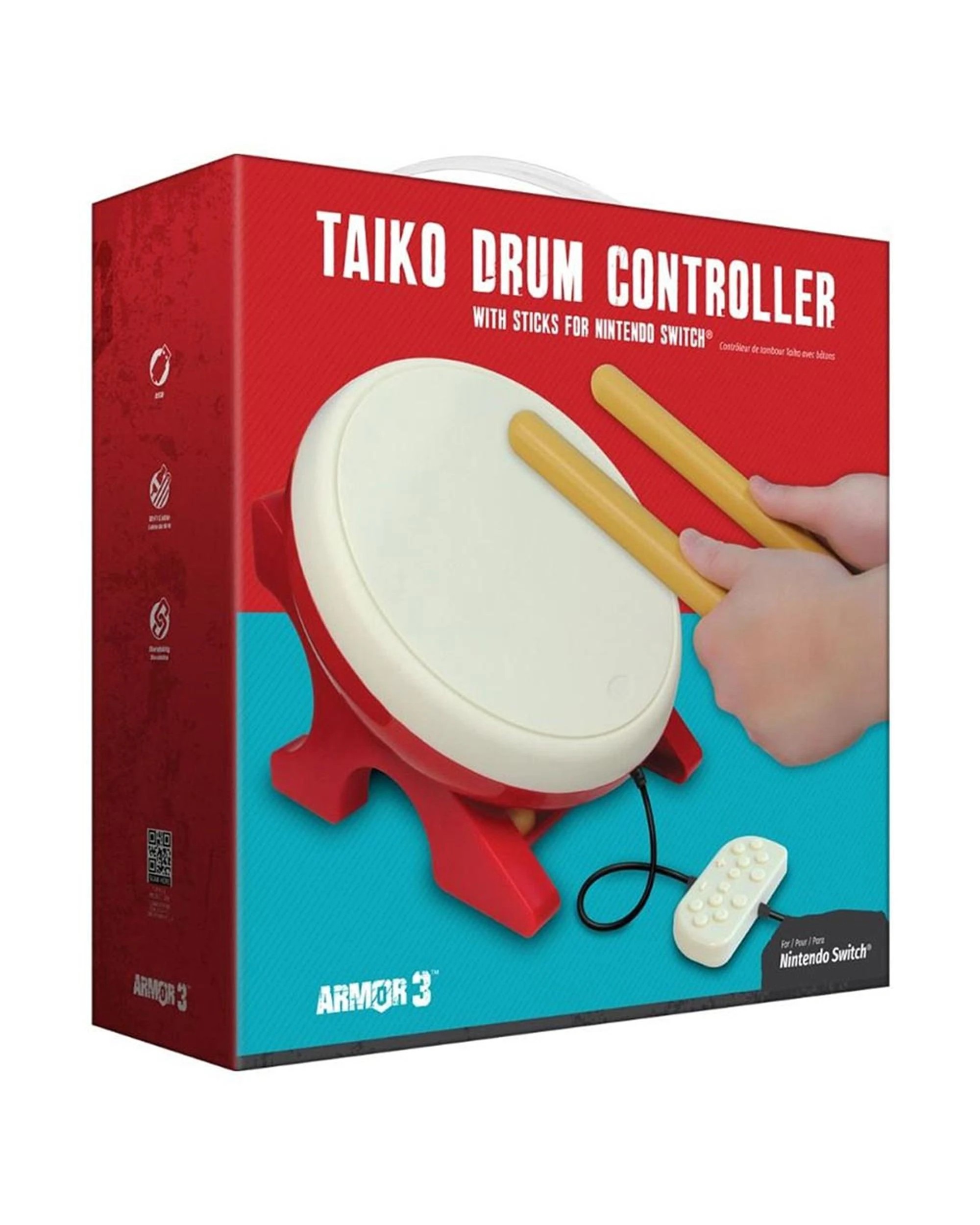 3 Armor3 Taiko Drum Controller with Sticks for Nintendo Switch, 3 of 3
