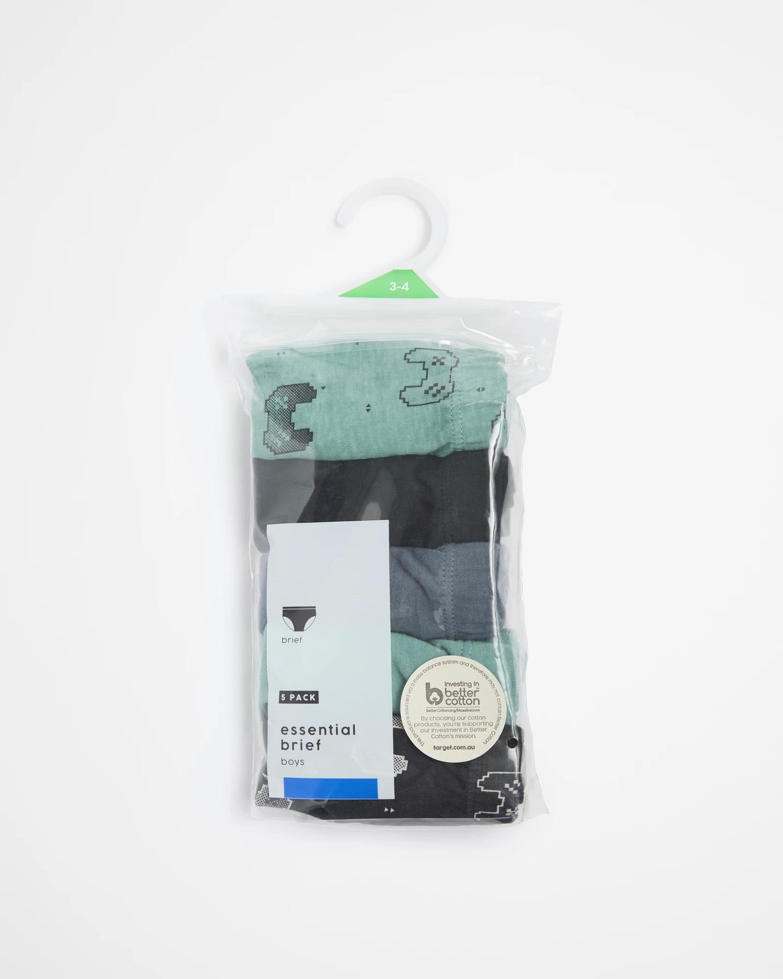 2 Target Boys Essential Briefs 5 Pack - Gaming GREEN/BLACK GAMING, 2 of 2