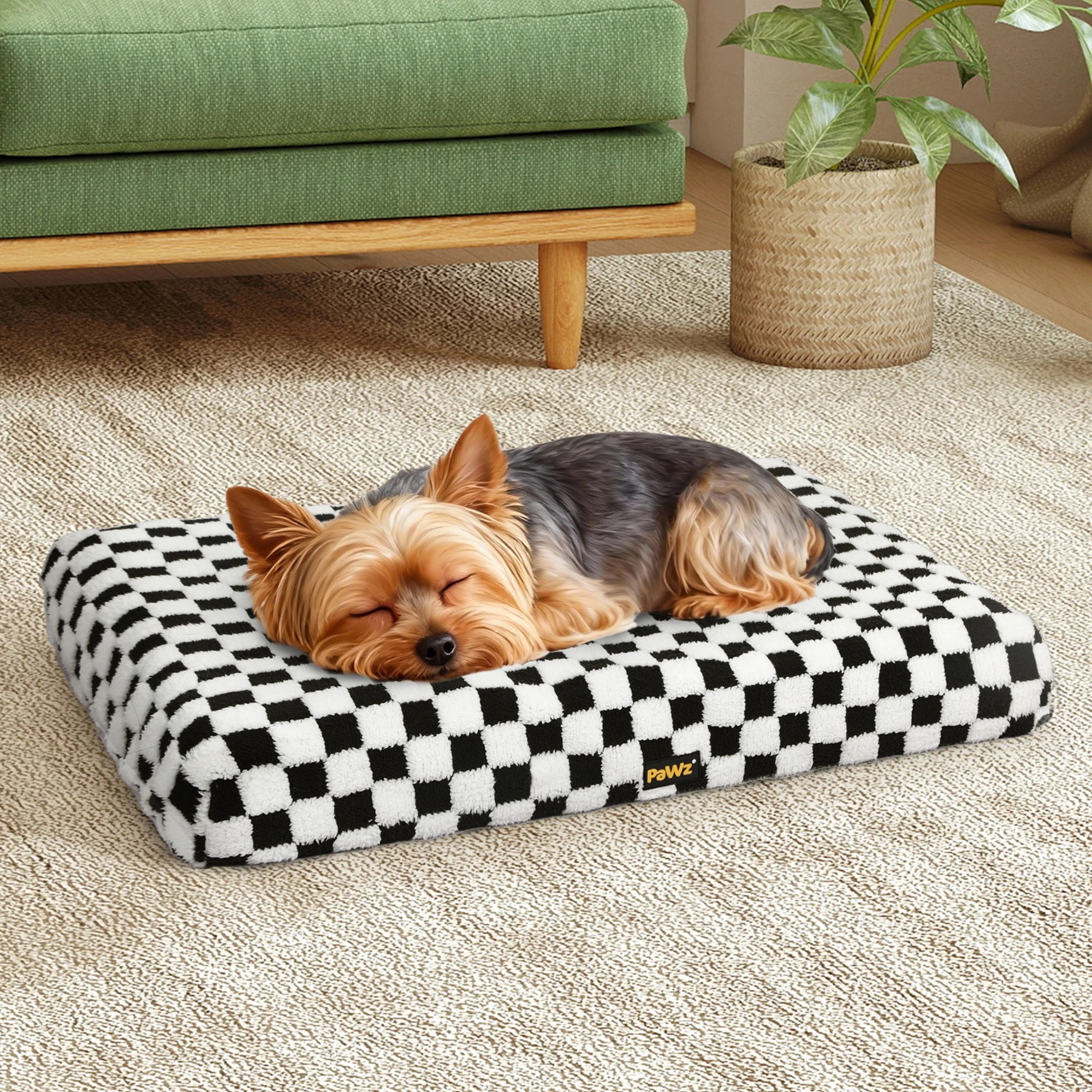 8 Pawz Orthopedic Pet Bed Square Checkerboard M, 8 of 9