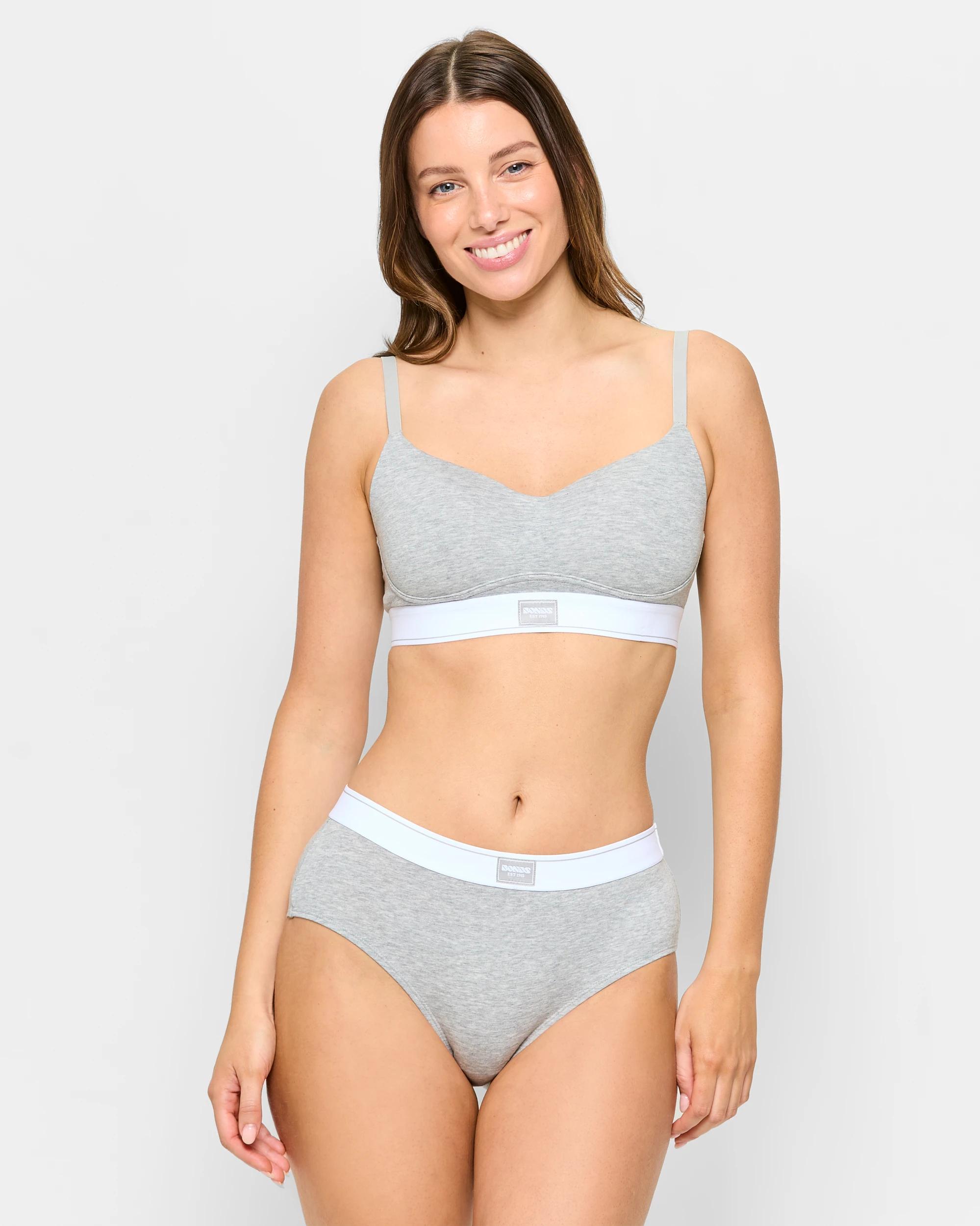 2 Originals  Full Briefs - Bonds GREY MARLE SLUB HEARTLAND, 2 of 4