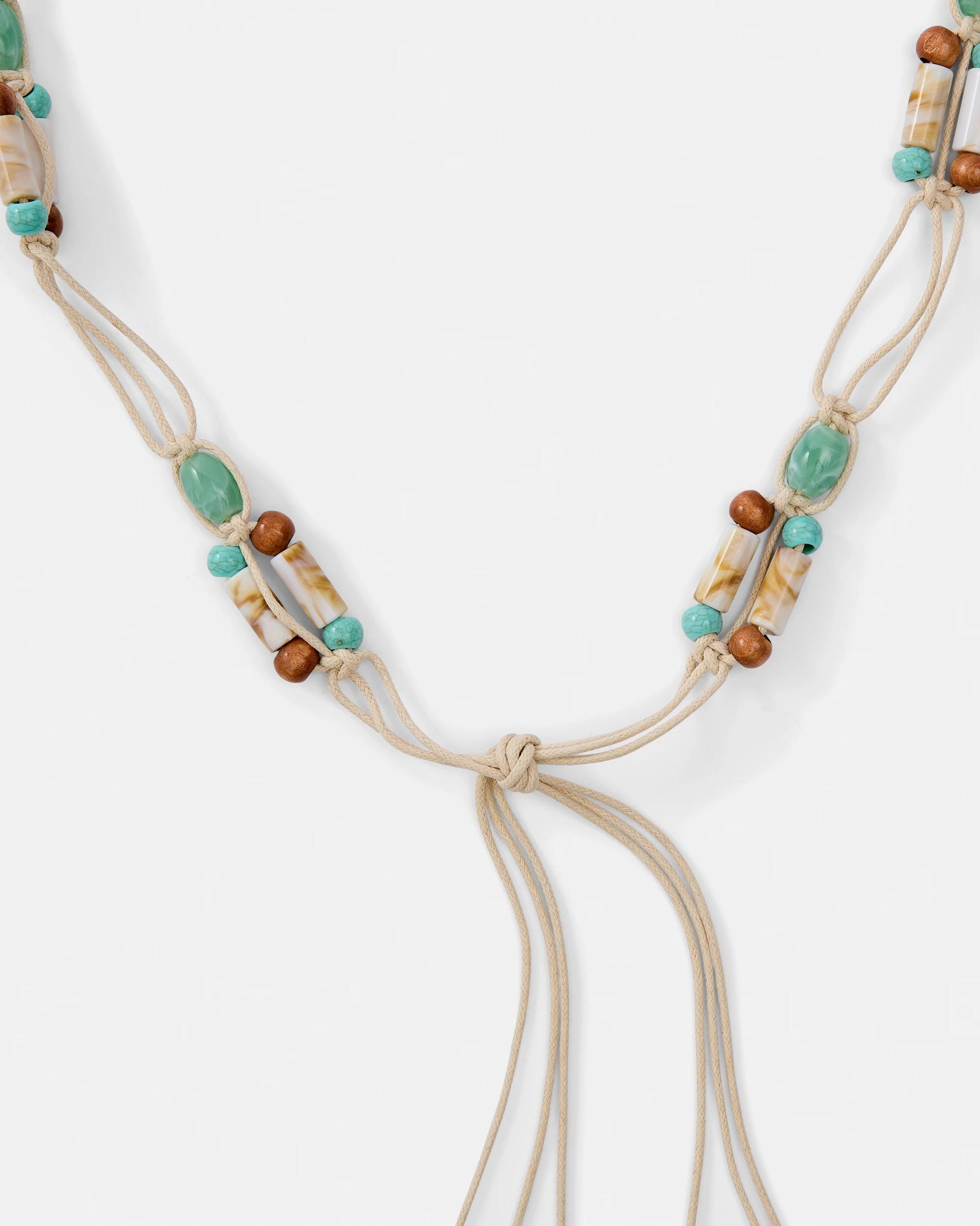 3 Beaded Waisted Belt Ivory, 3 of 6