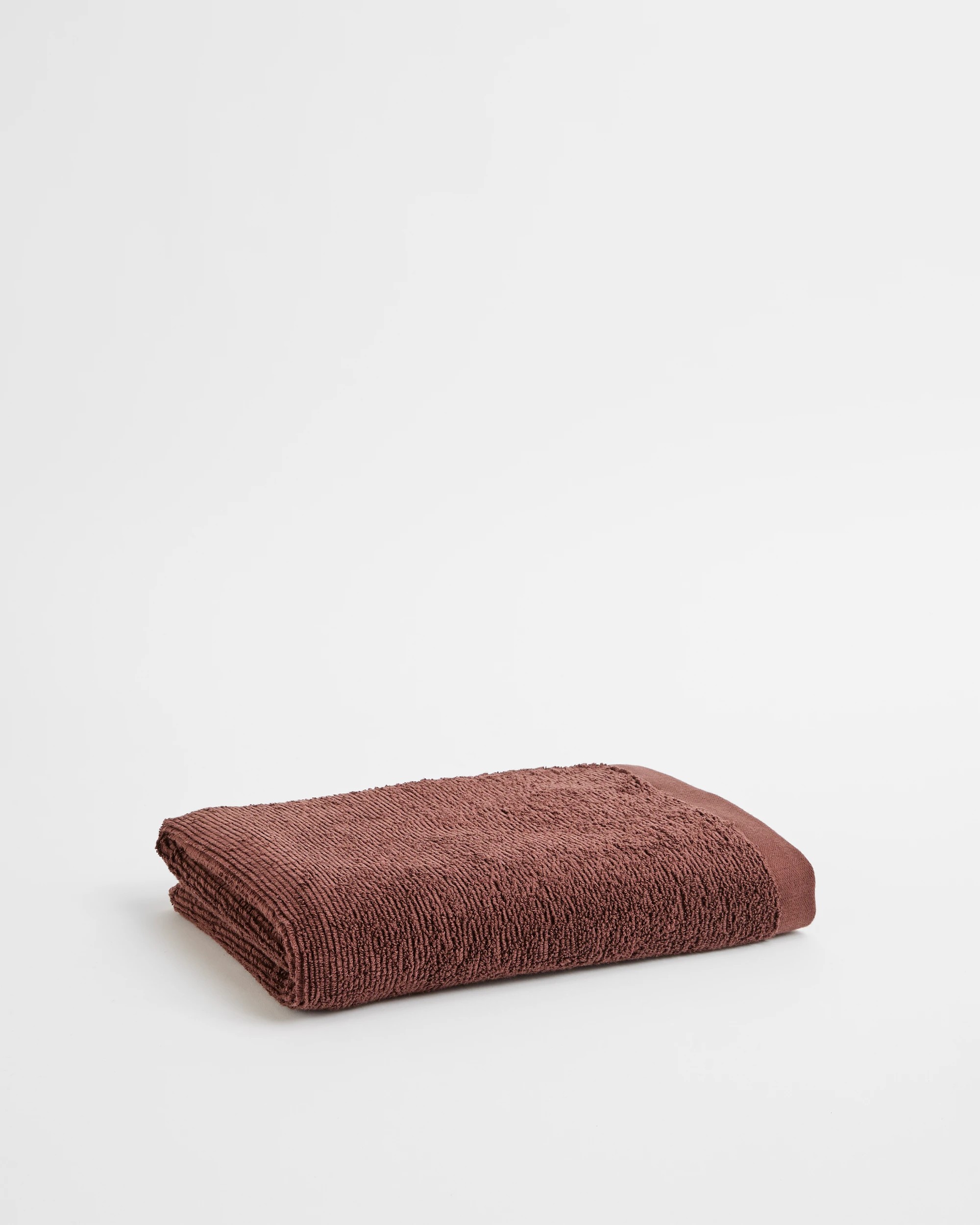 1 Target Reed Australian Cotton Ribbed Bath Towel - Brown, 1 of 1