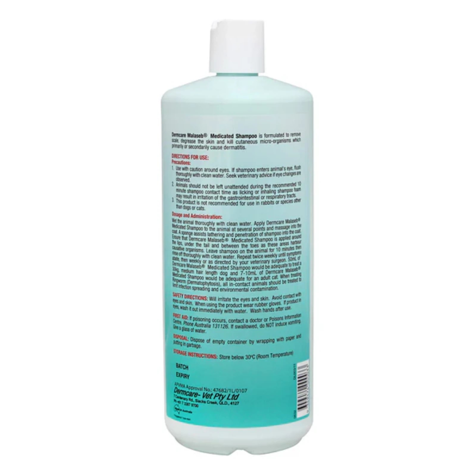 2 Dermcare Malaseb Medicated Shampoo - 1lt, 2 of 2