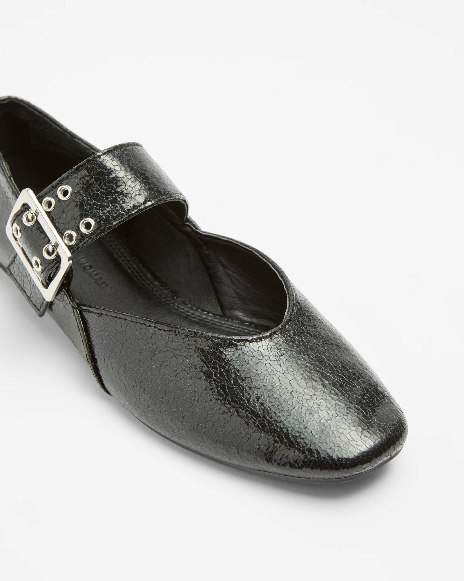 2 Target Womens Strap Ballet Flat BLACK, 2 of 3