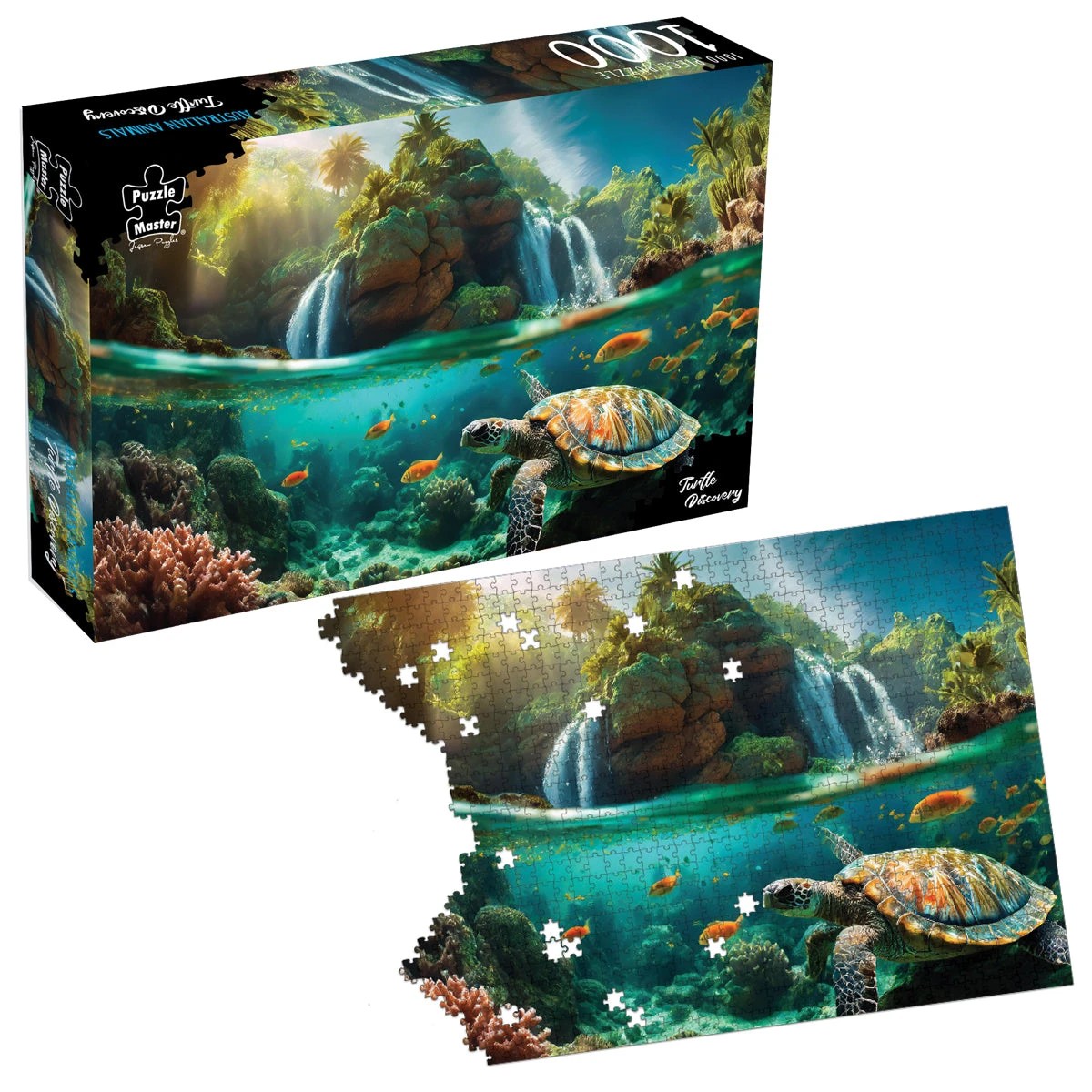 5 Puzzle Master Turtle Discovery 1000 Piece Jigsaw Puzzle, 5 of 7