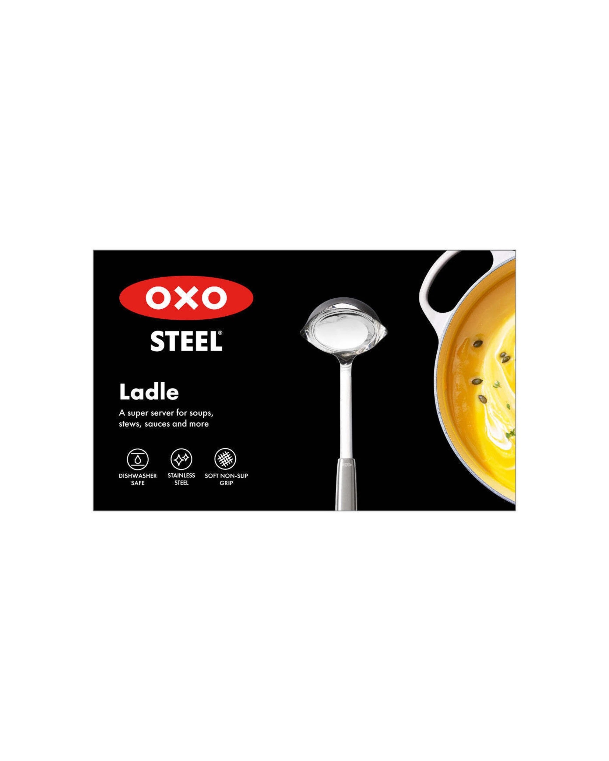 4 Oxo Stainless Steel Ladle With Pour Spouts And Non-slip Handle For Soup - Silver, 4 of 5