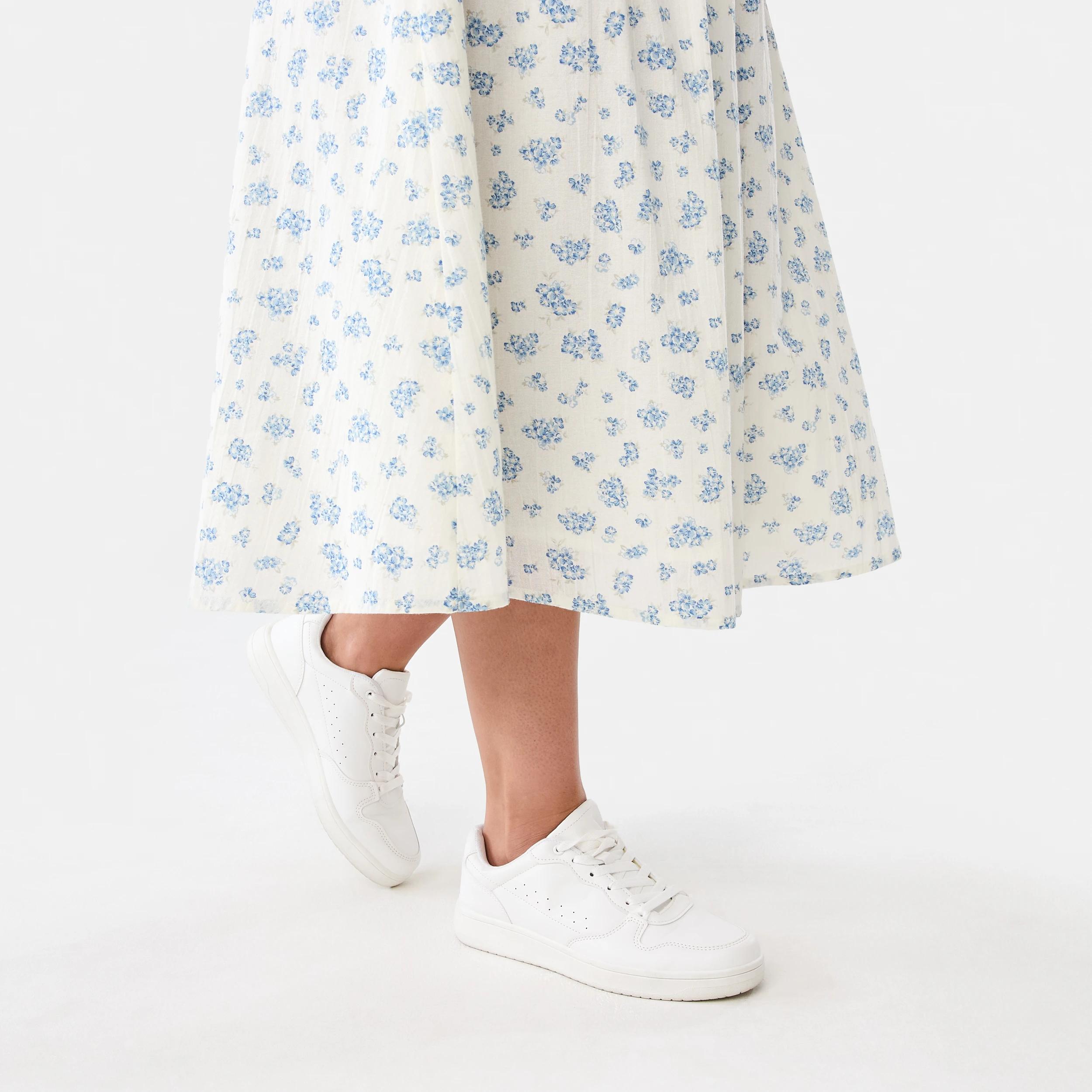 4 Printed A-Line Skirt Ditsy Flrl, 4 of 4