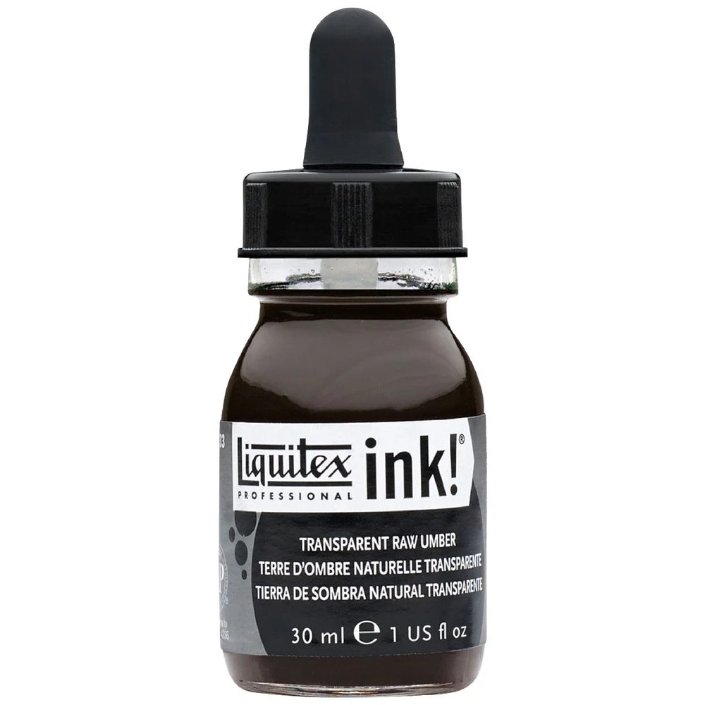 1 Liquitex Professional Ink 30mL Transparent Raw Umber, 1 of 2
