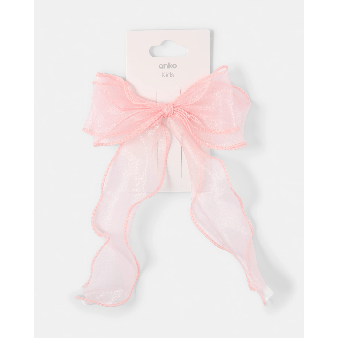 4 Pink Organza Bow Hair Clip, 4 of 4