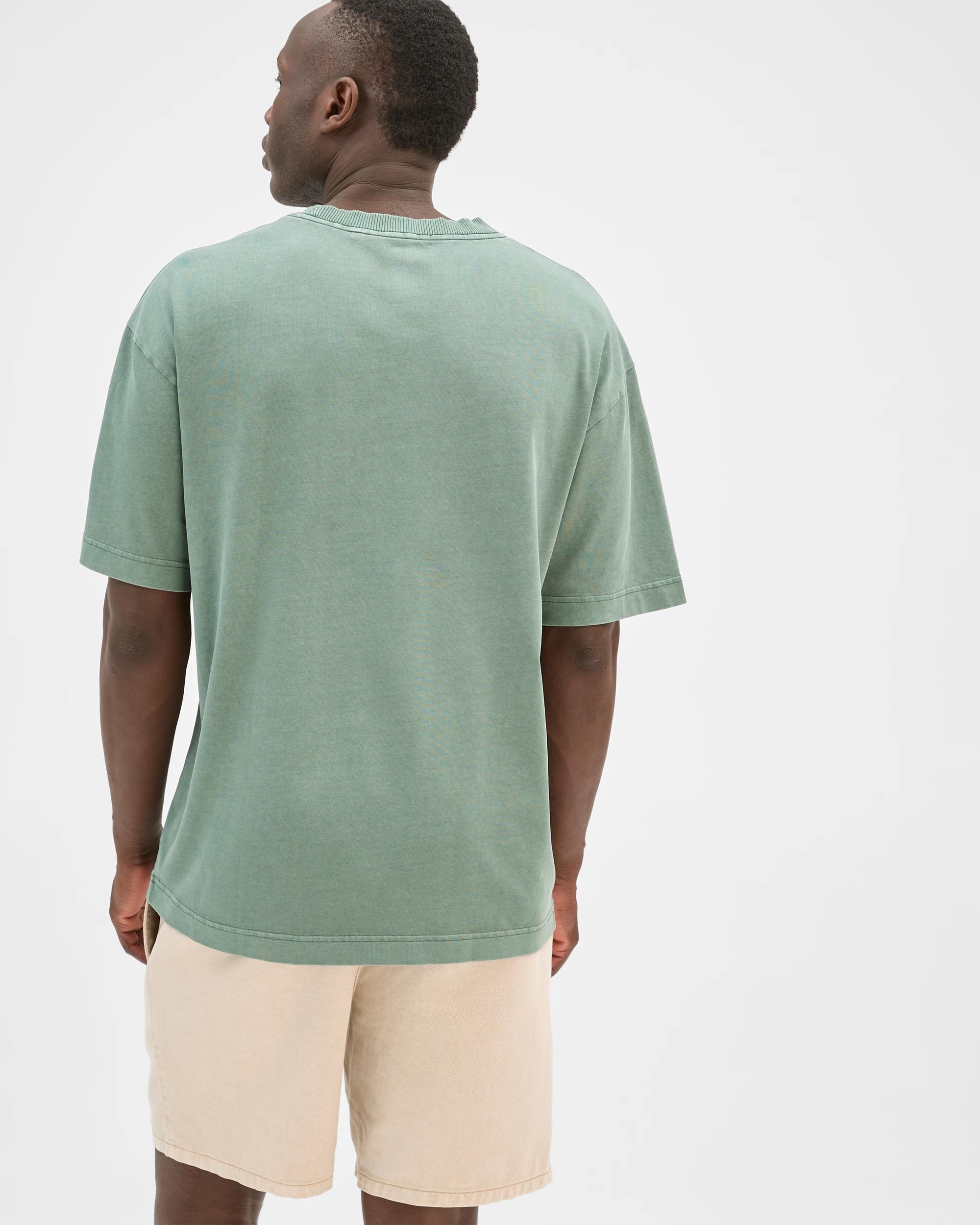 6 Commons Australian Cotton Boxy Heavyweight Core T-Shirt DARK FOREST, 6 of 6