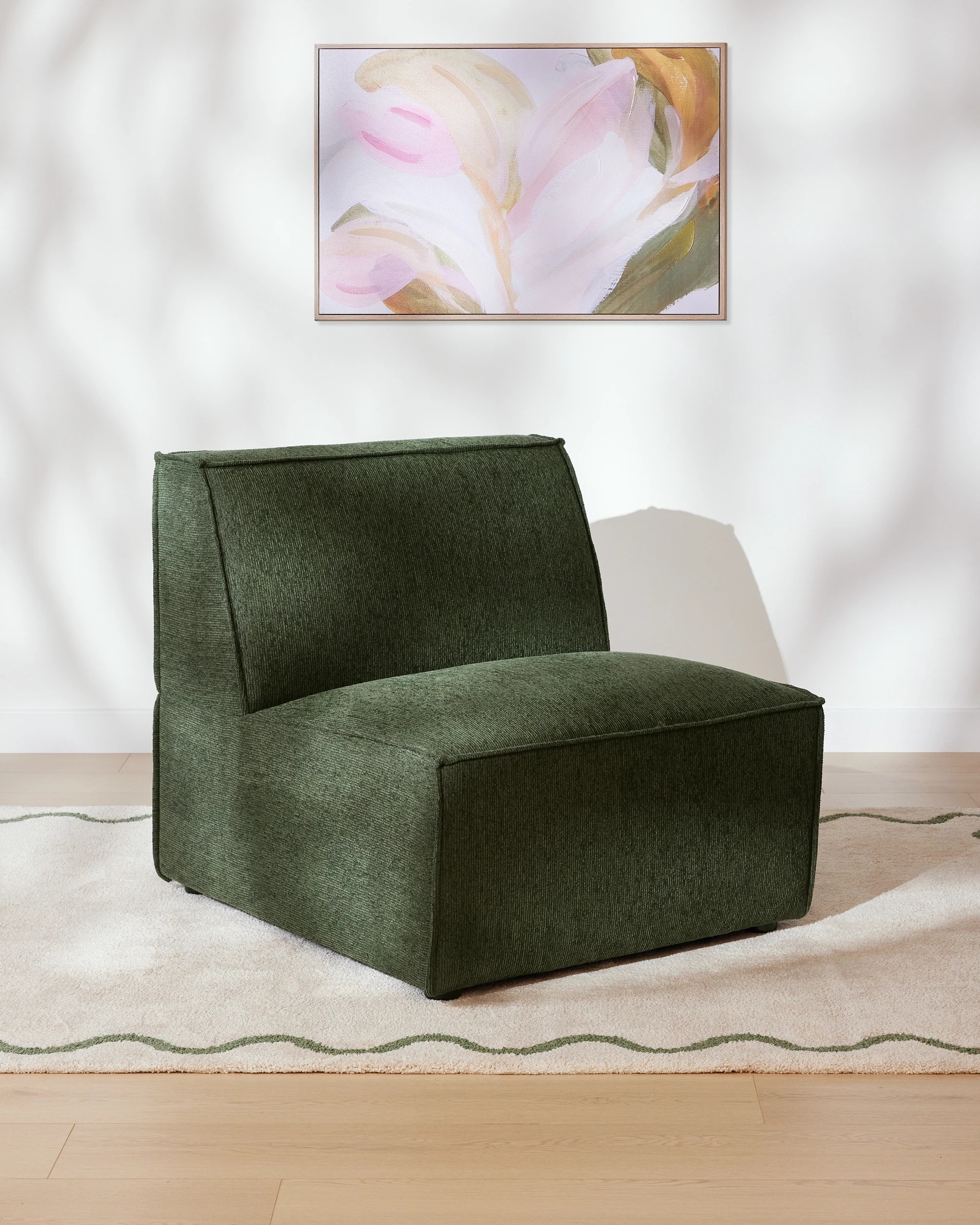 1 Jax Block Lounge Chair - Green, 1 of 9