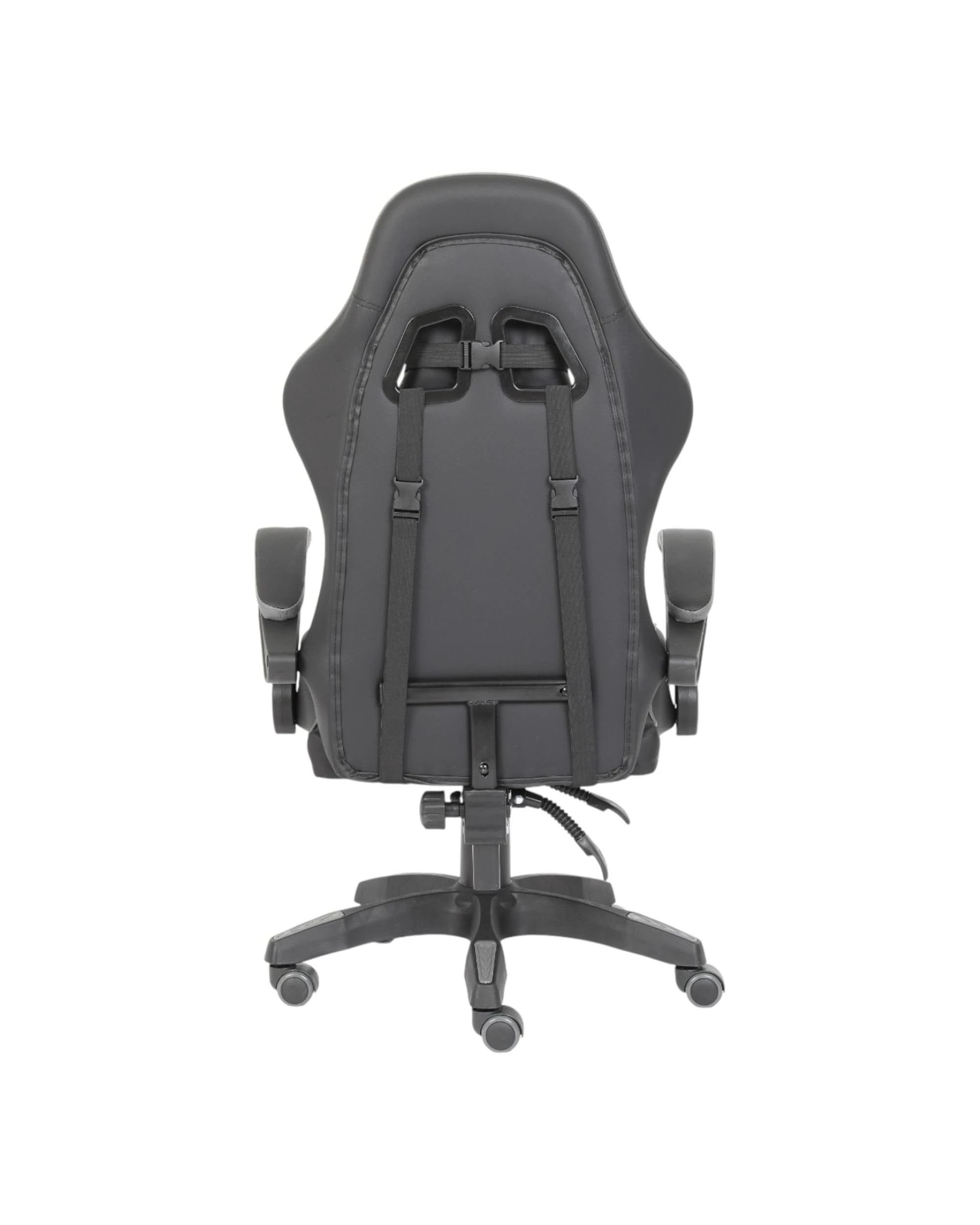 3 Playmax PU Leather Gaming Chair - Grey and Black - Multi, 3 of 10