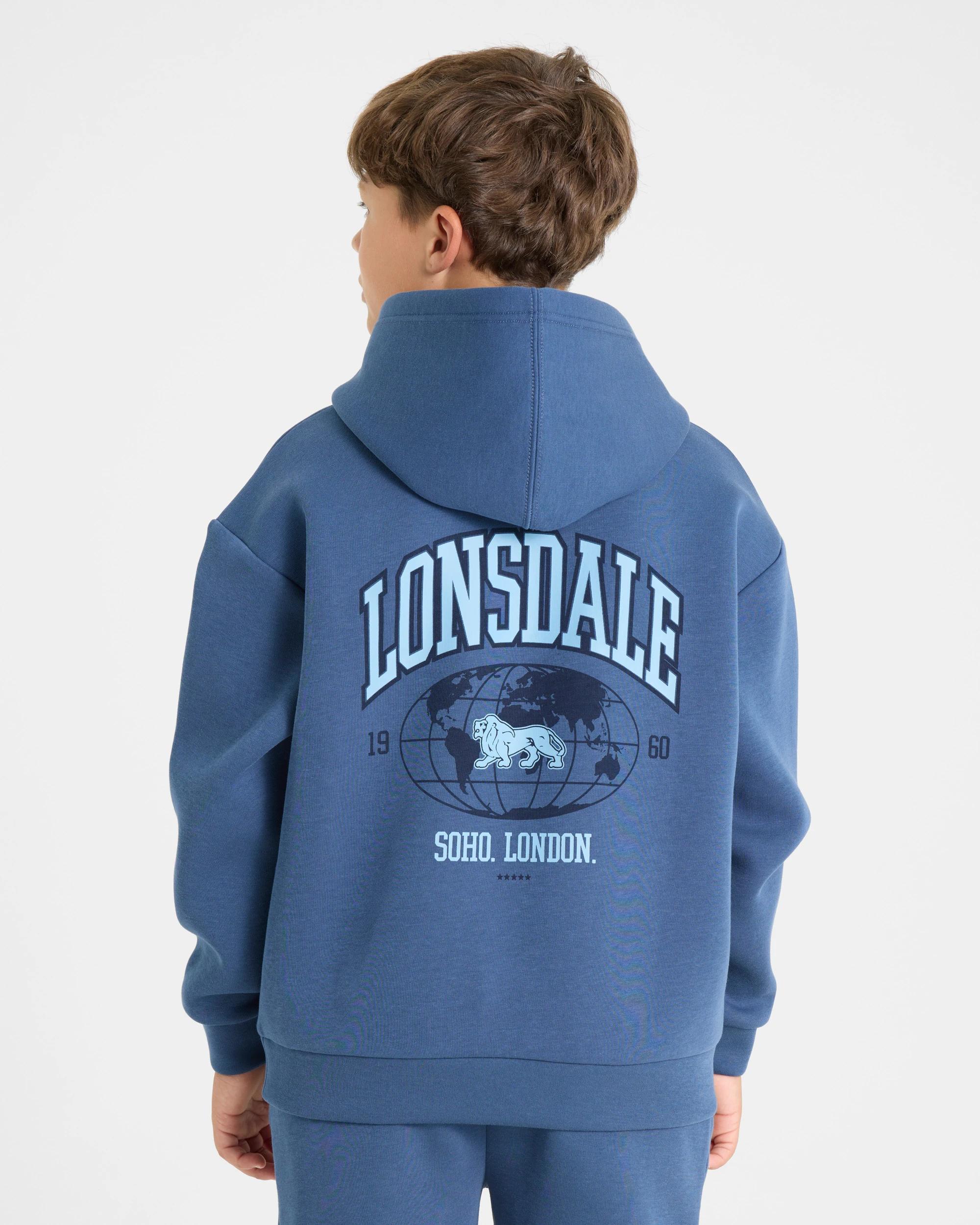 3 Lonsdale London Sport Hoodie BLUE, 3 of 6