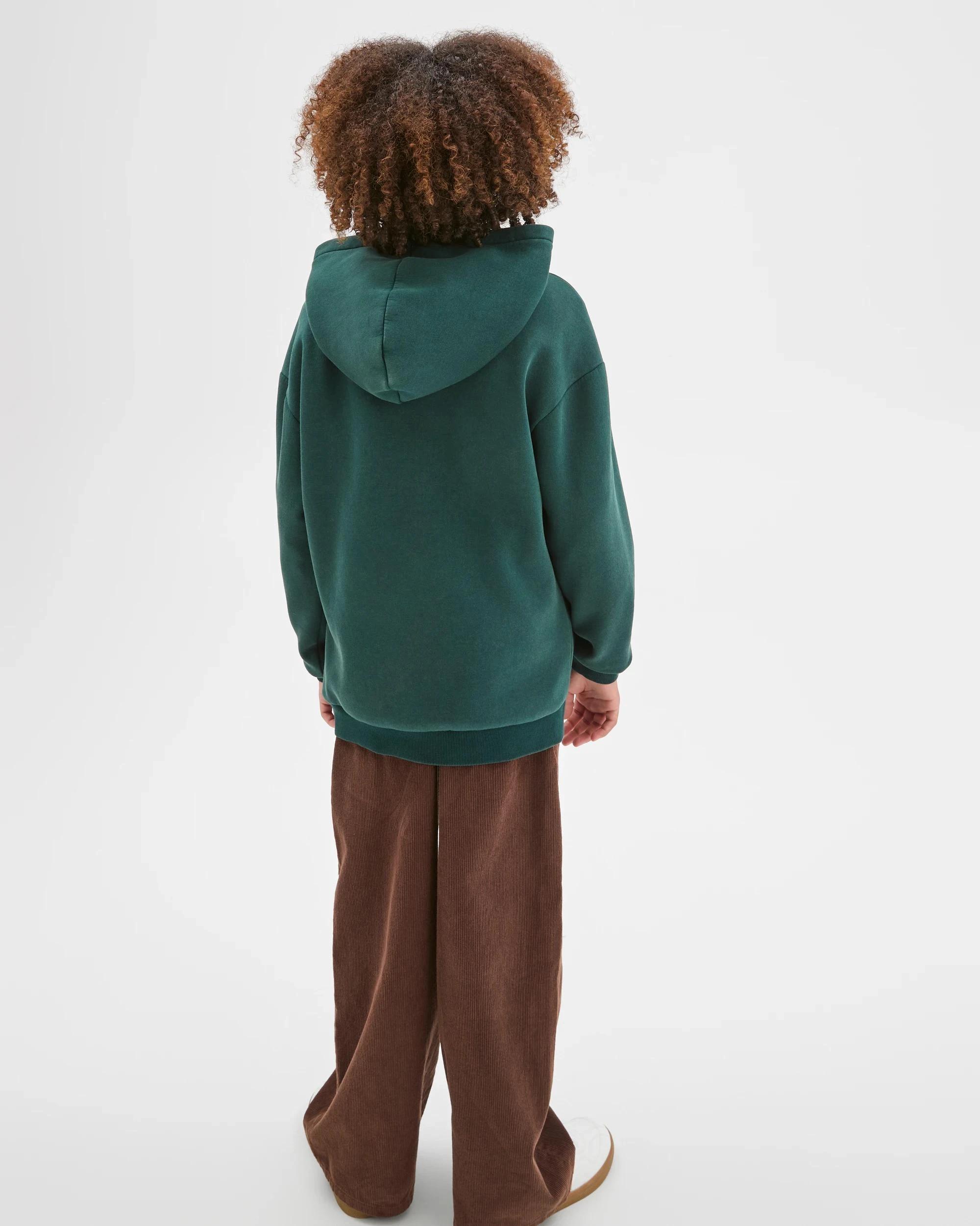 3 Target Kids Heavyweight Popover Hoodie GREEN, 3 of 6