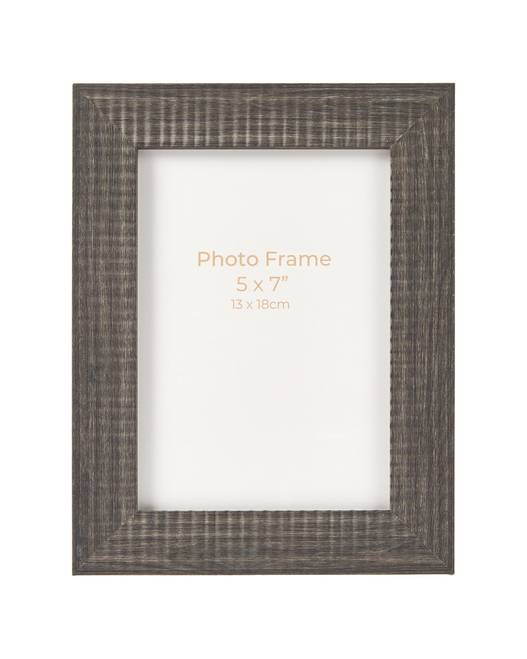 1 Ribbed Frame 5in. x 7in. - Charcoal, 1 of 4