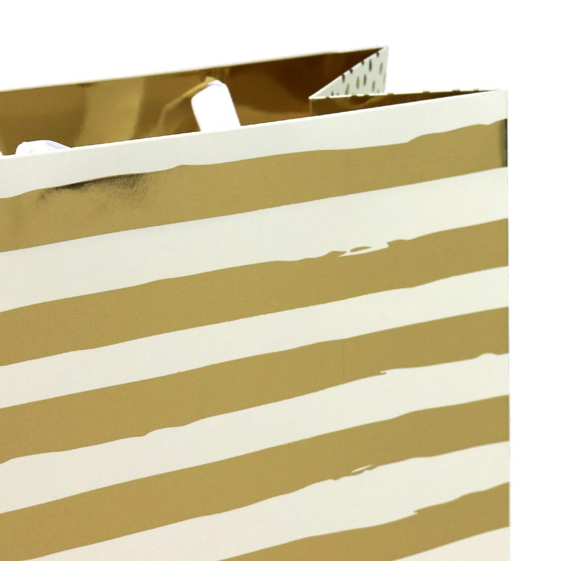 3 Hallmark Gift Bag - Large, Gold Foil Stripes, 3 of 3