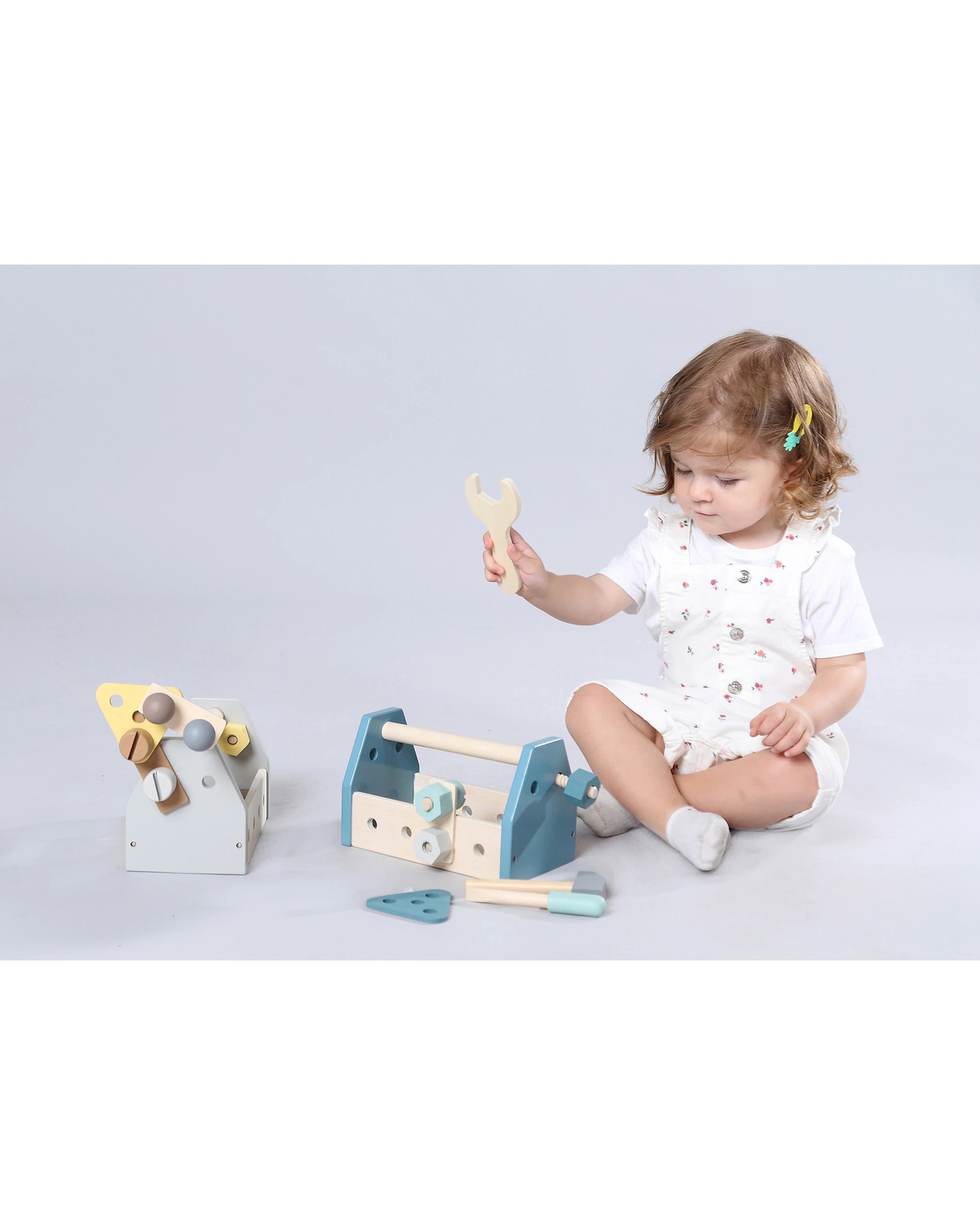 5 Kaper Kidz Calm & Breezy Wooden Toolbox Kids Toy - Natural, 5 of 6
